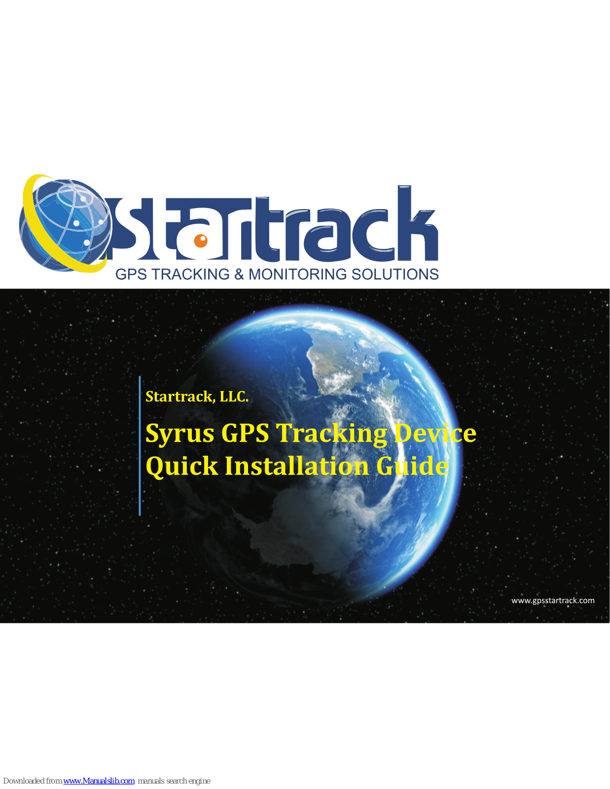 Startrack Syrus Quick Installation Manual