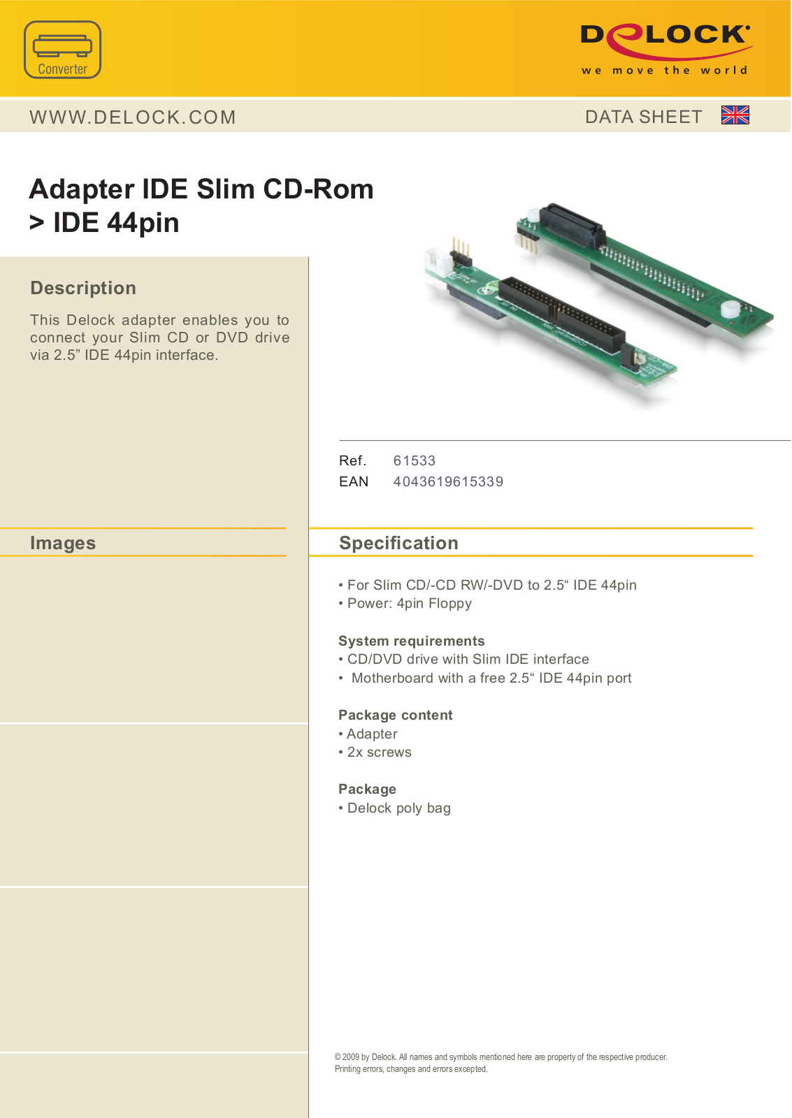 DeLOCK 61533 User Manual