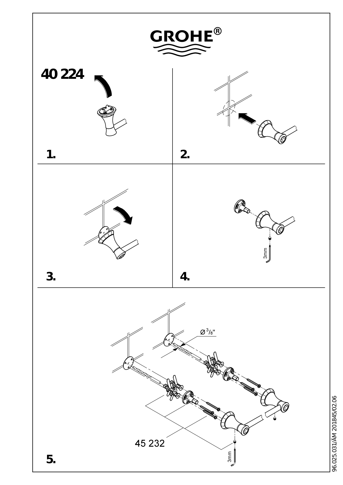GROHE GRH3611 Installation & Assembly - ManualMachine.com
