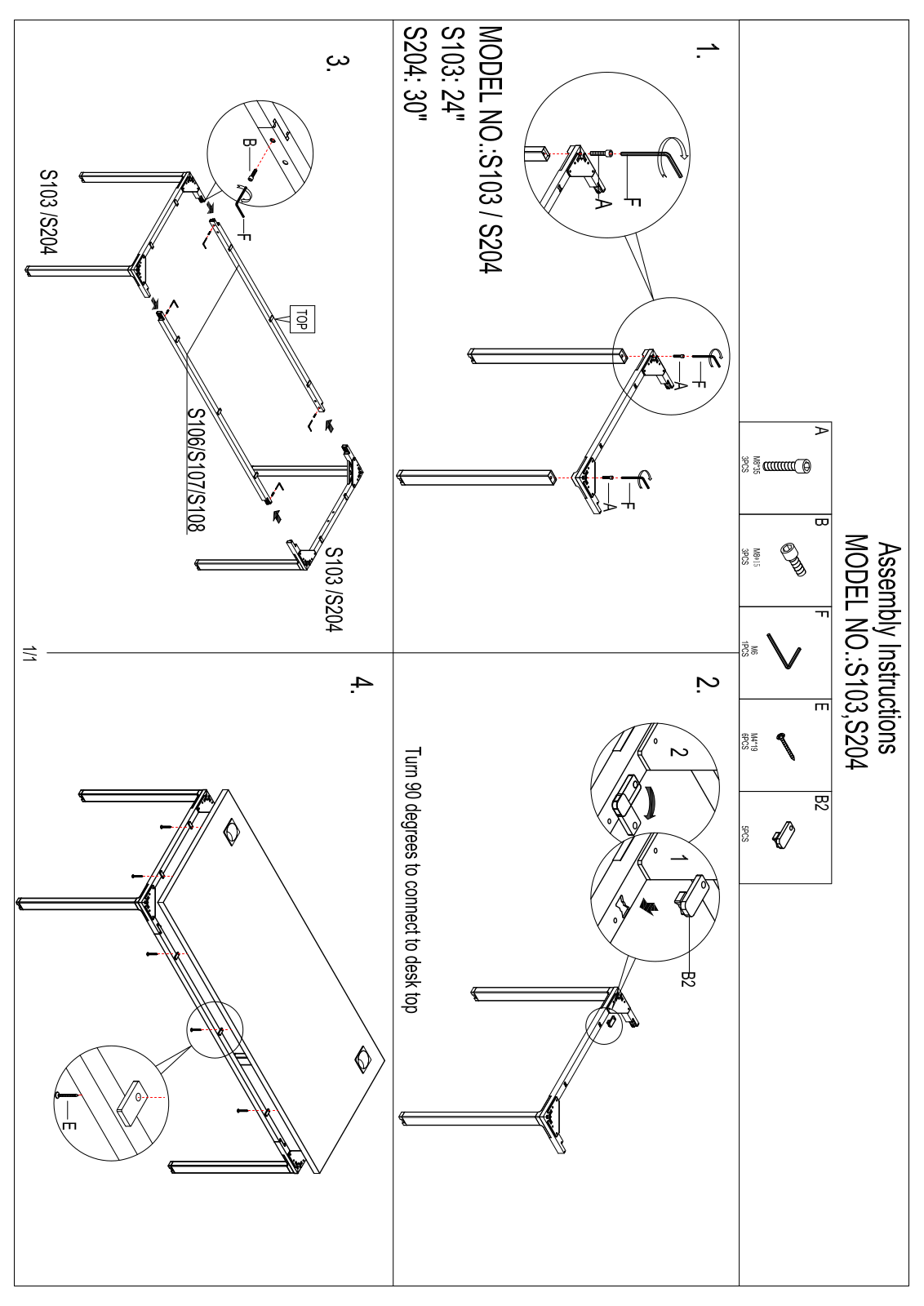 Boss S103 Assembly Guide