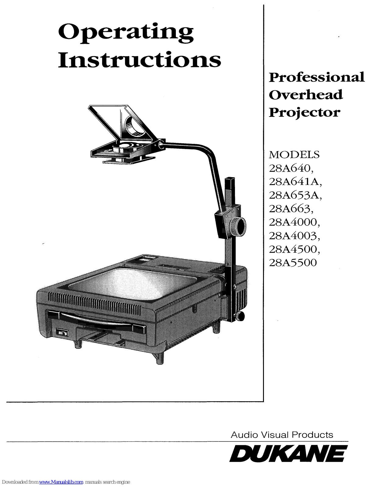 Dukane 4000, 4003, 4500, 5500, 640 Operating Instructions Manual - ManualMachine.com