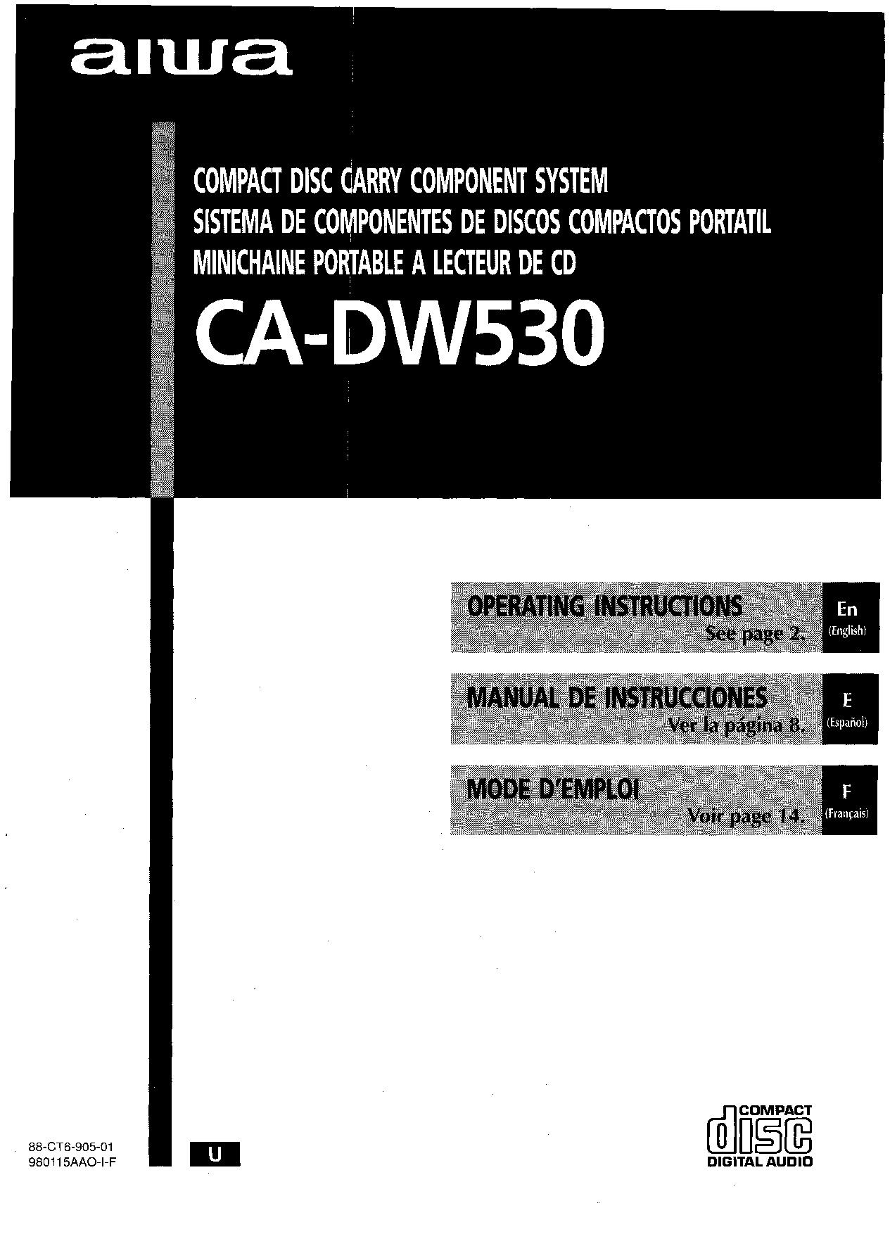 Sony CADW530 User Manual