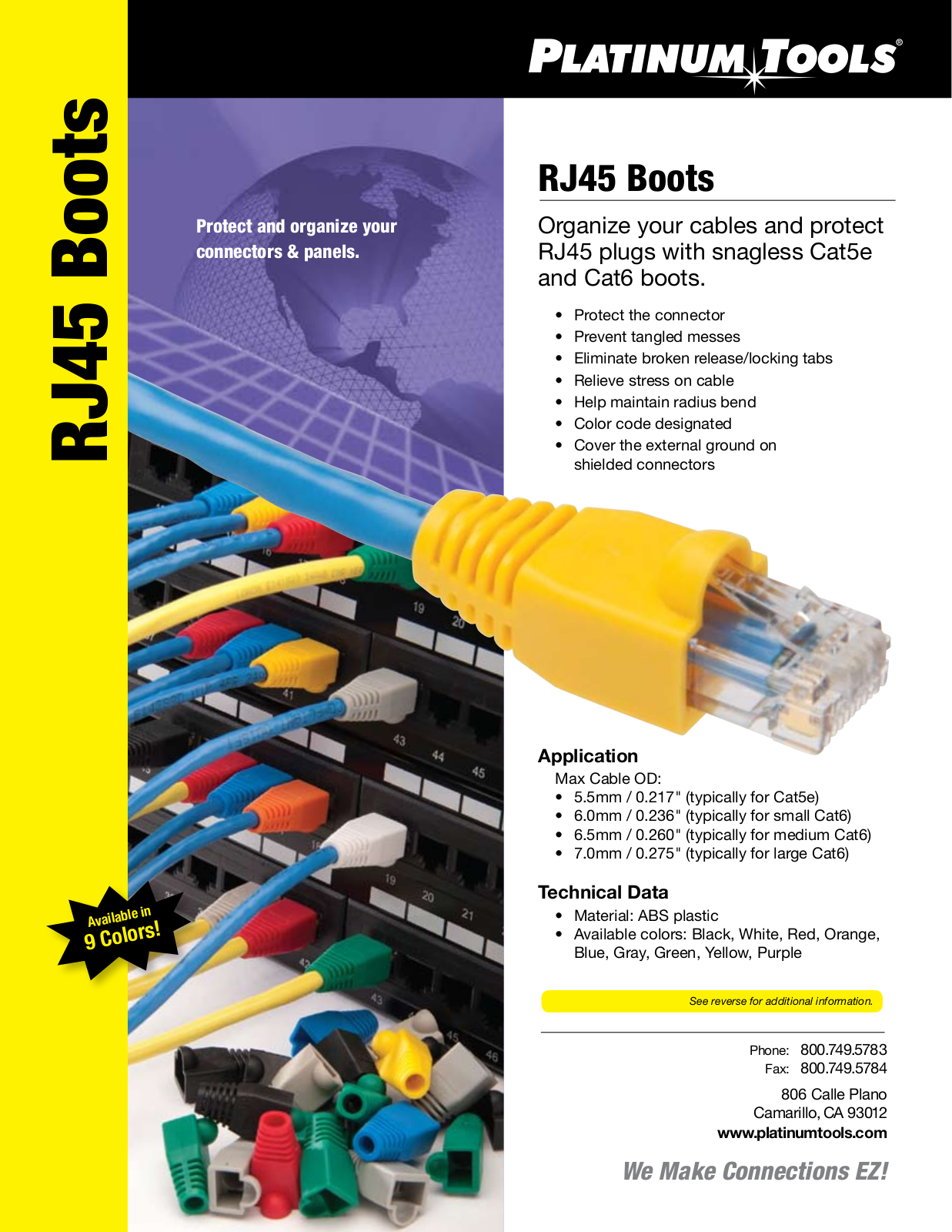 Platinum Tools 100031B-BG, 100031BK-BG, 100031GR-BG, 100031GY-BG, 100031O-BG Specsheet