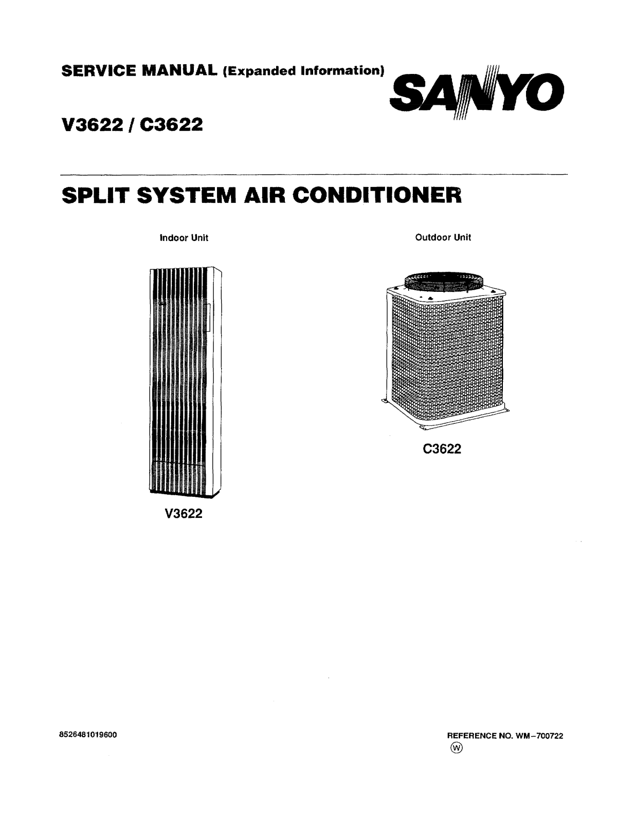 Sanyo V3622, C3622 Service Manual