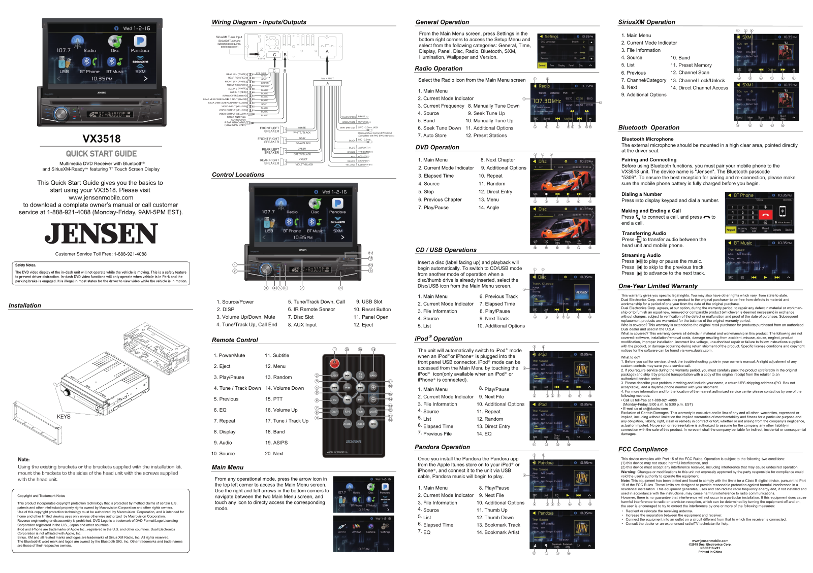 FengShun Peiying Electro Acoustic VX3518 User Manual