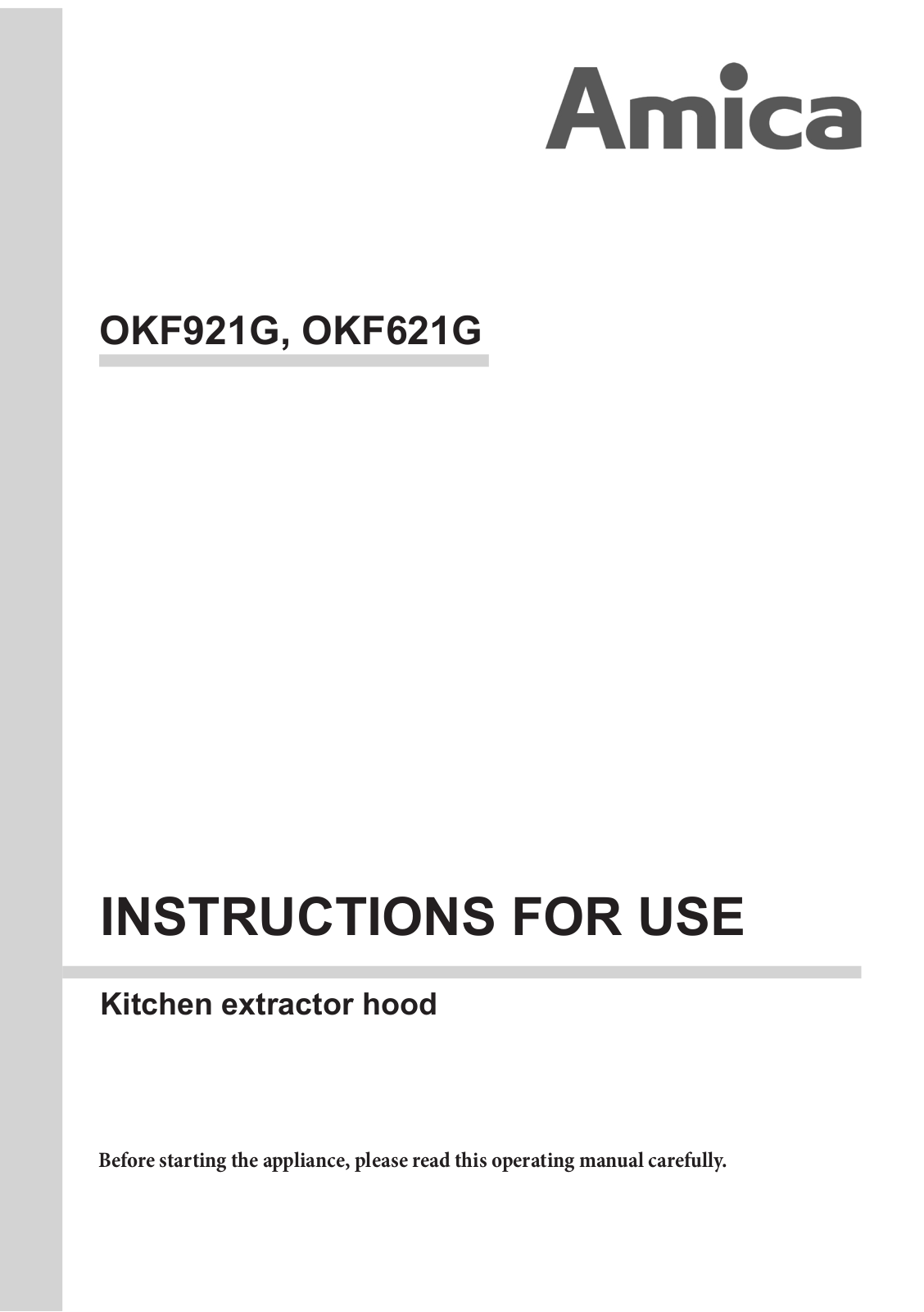 AMICA OKF621G EN User Manual