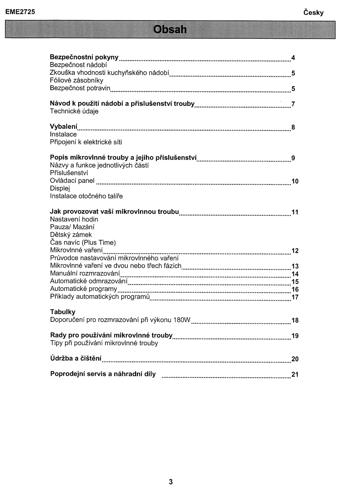 Electrolux EME 2725 S User Manual