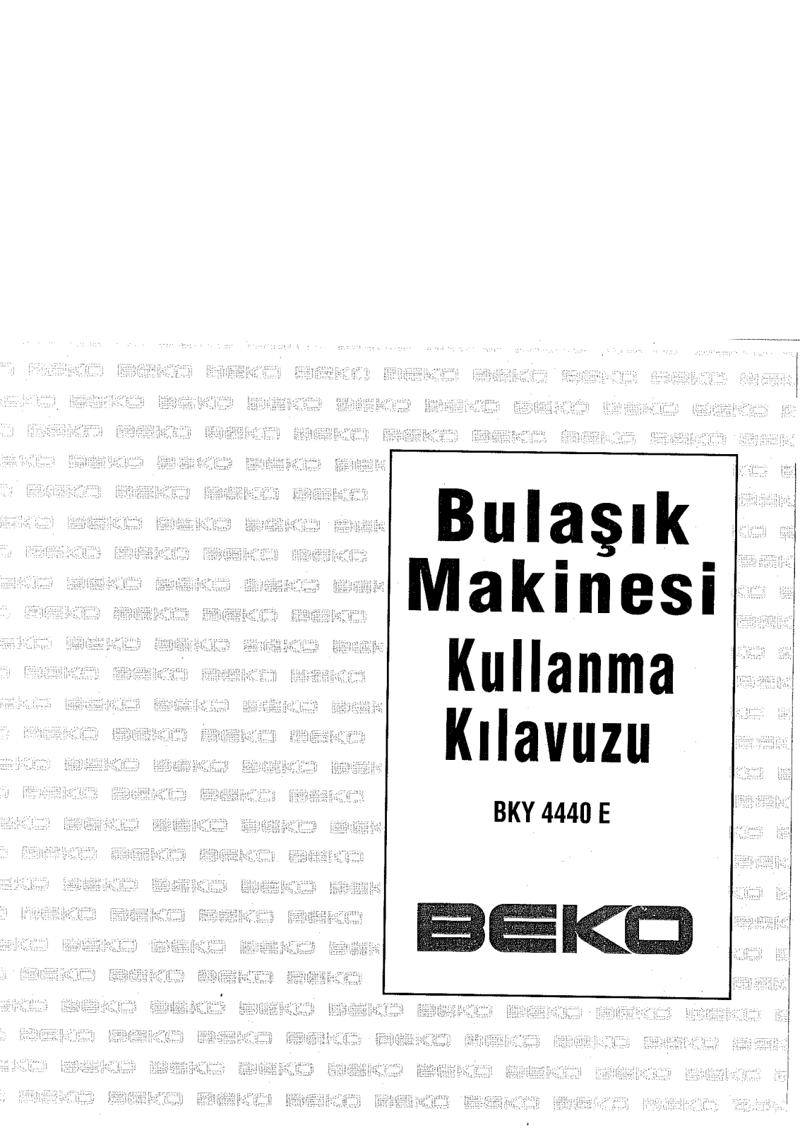 Beko BKY 4440 E User manual