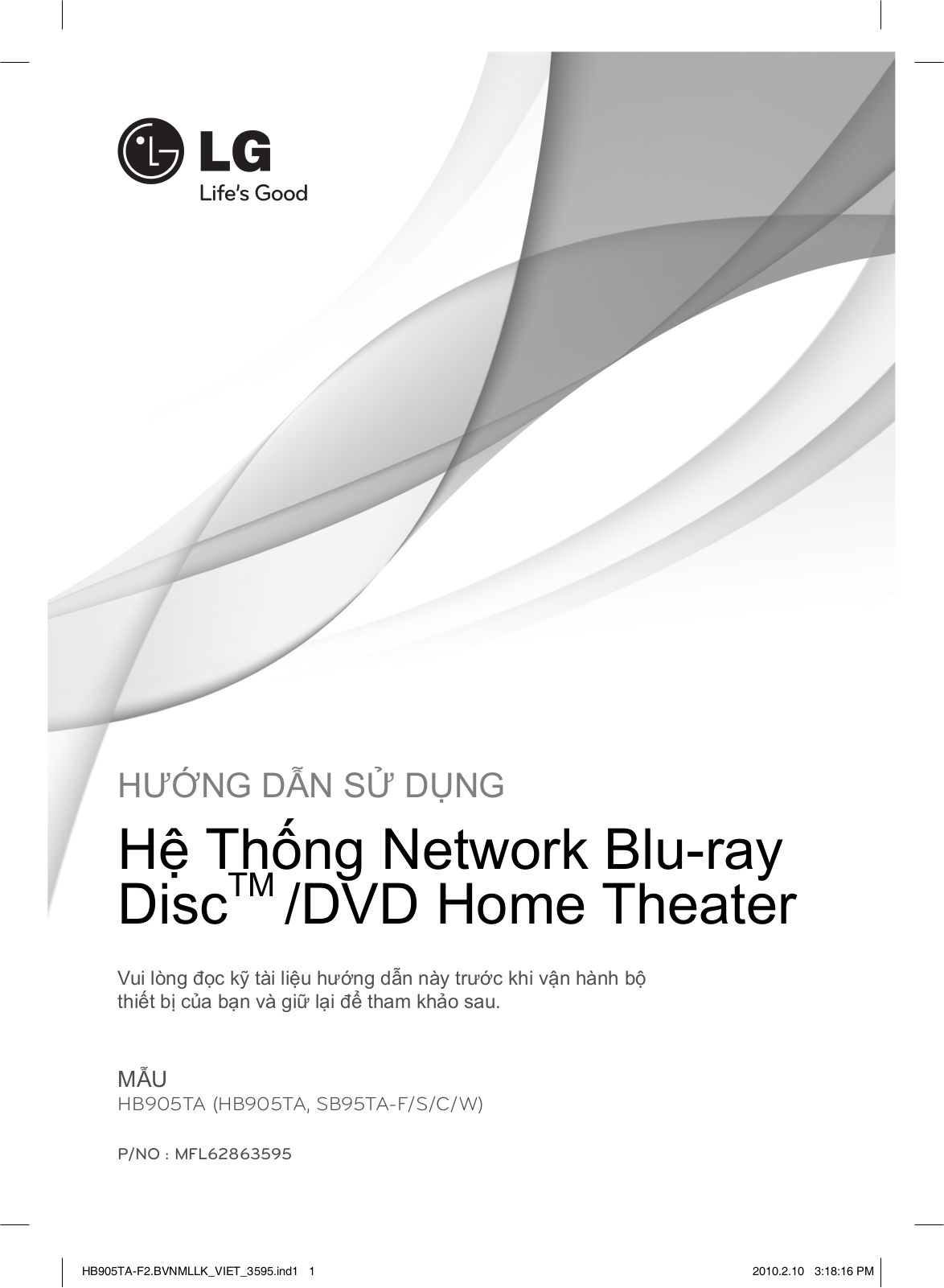 LG HB905TA-F2 User Guide