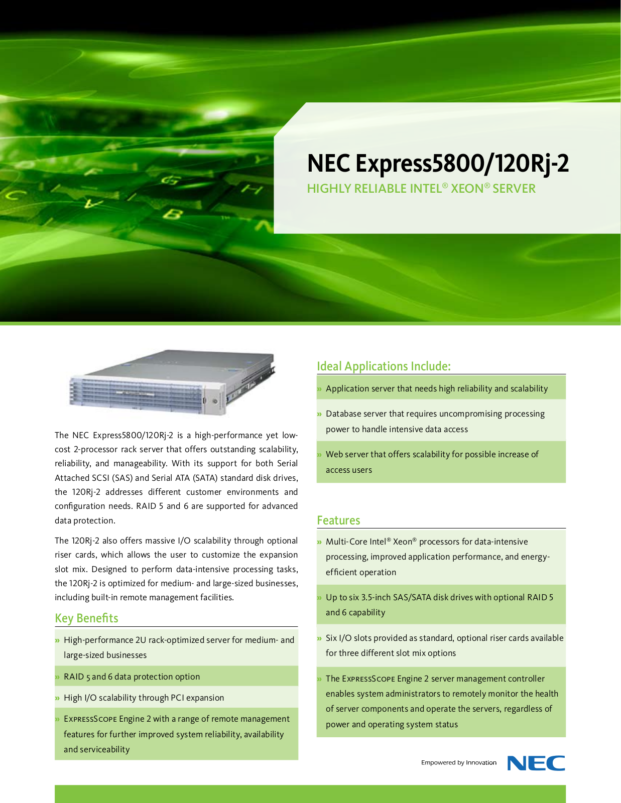 NEC Express5800-120Rj-2 Basic manual