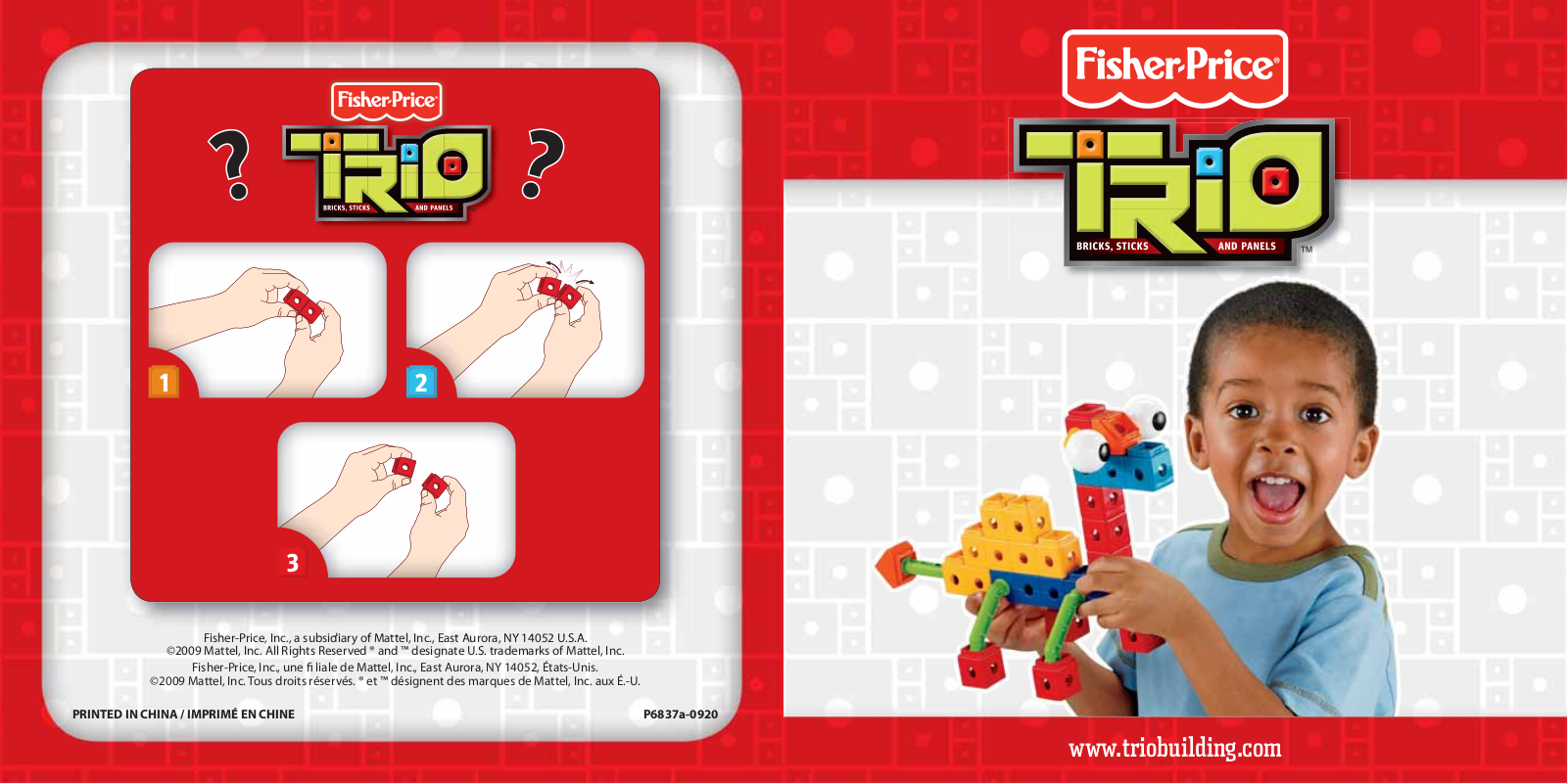 Fisher-Price P6837 Instruction Sheet