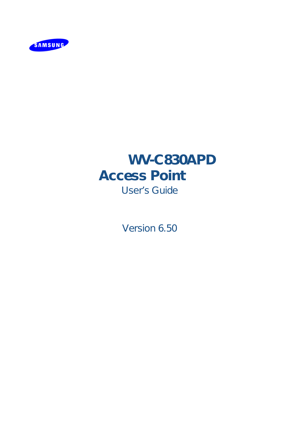 Samsung WVC830APD User Manual