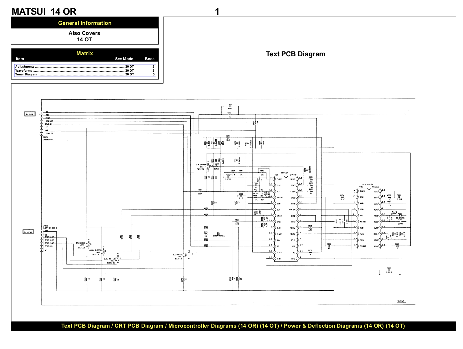 Matsui 140R tv Schematic