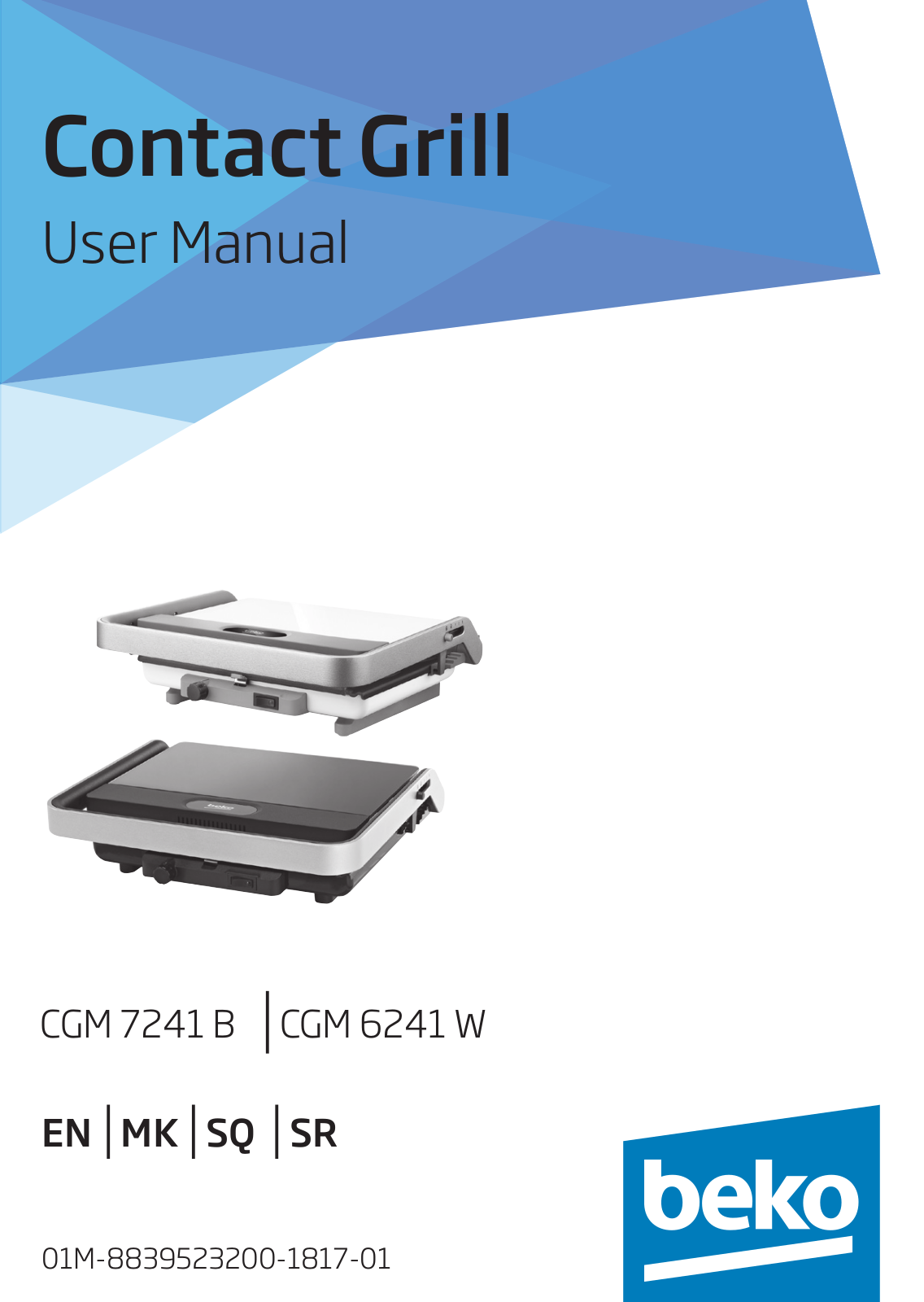 Beko CGM 7241 B, CGM 6241 W User manual