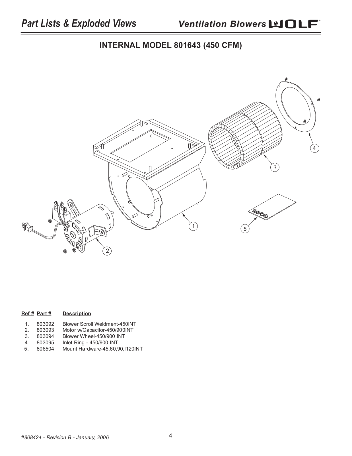 Wolf 801643-internal Owner's Manual