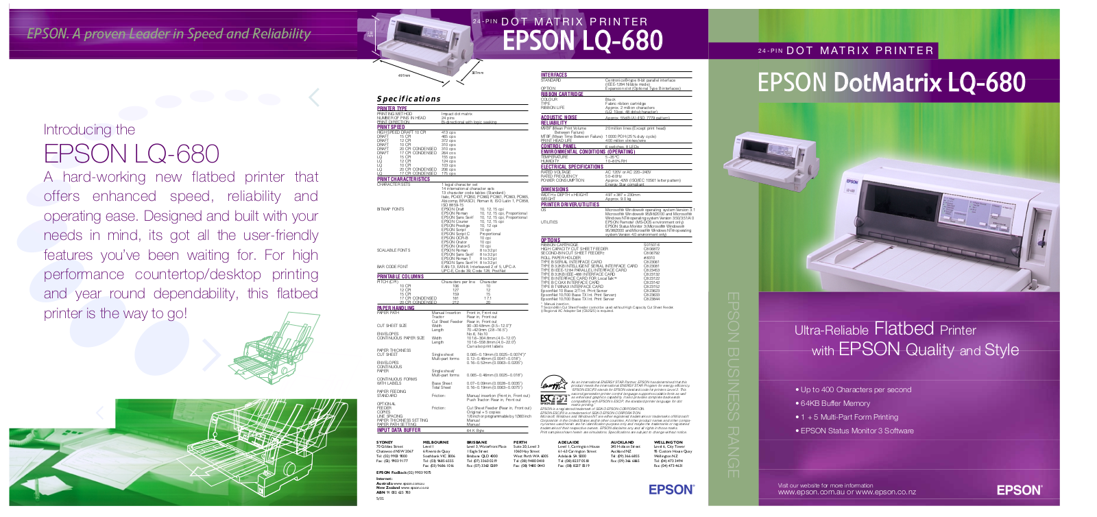 EPSON LQ-680 service manual
