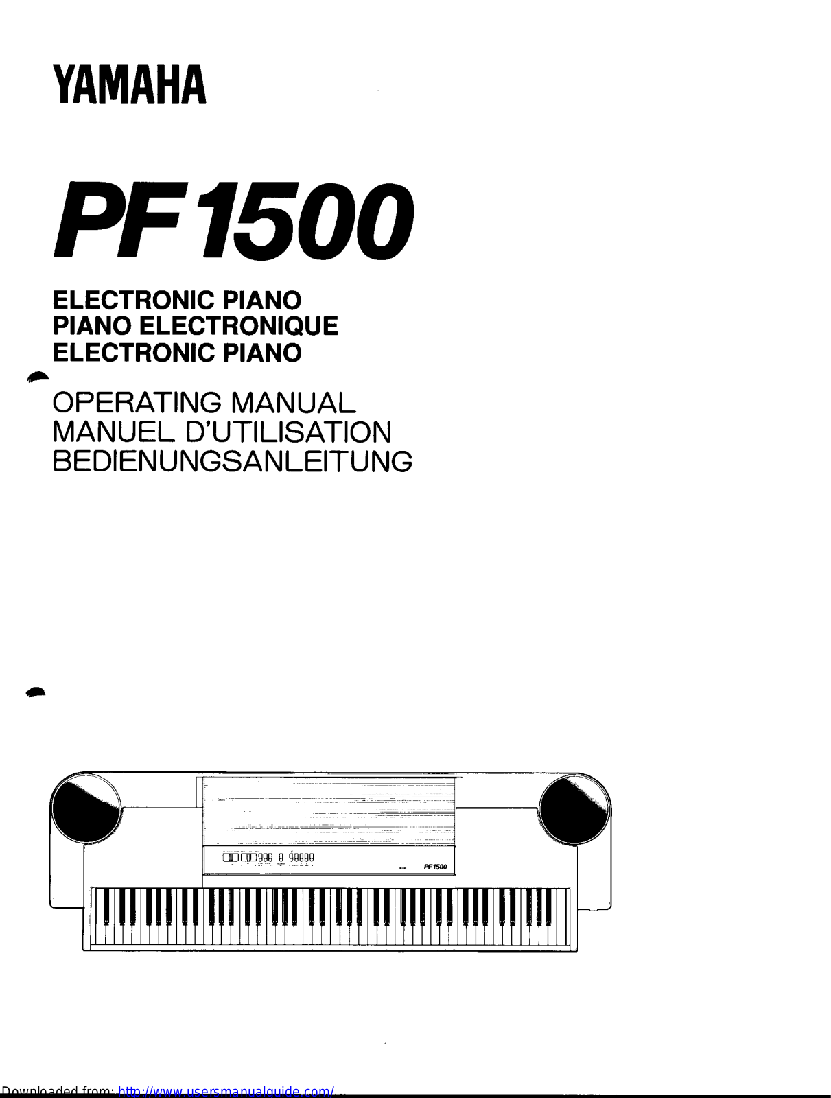 Yamaha Audio PF1500 User Manual