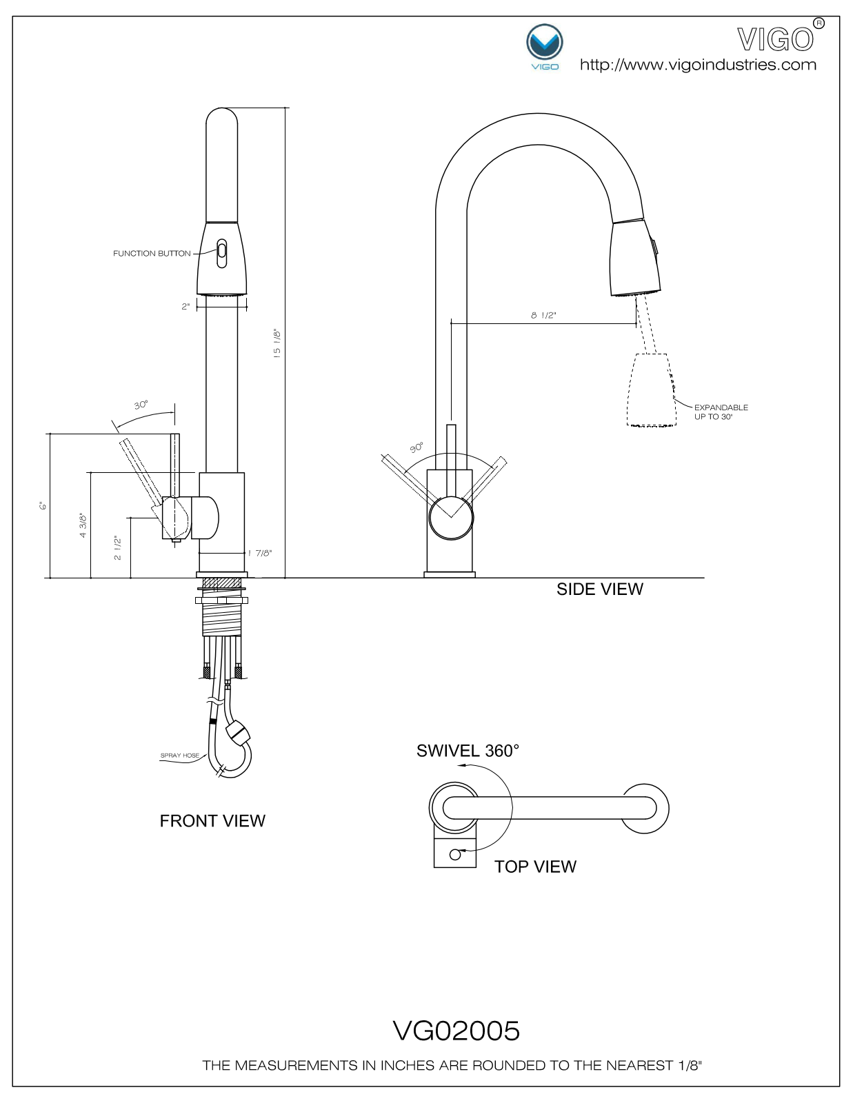 Vigo VG02005CH Installation Manual