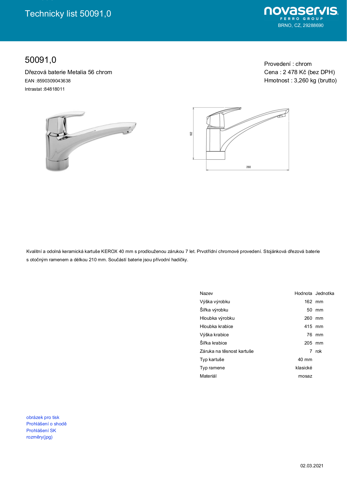 Novaservis 50091.0 User guide - ManualMachine.com