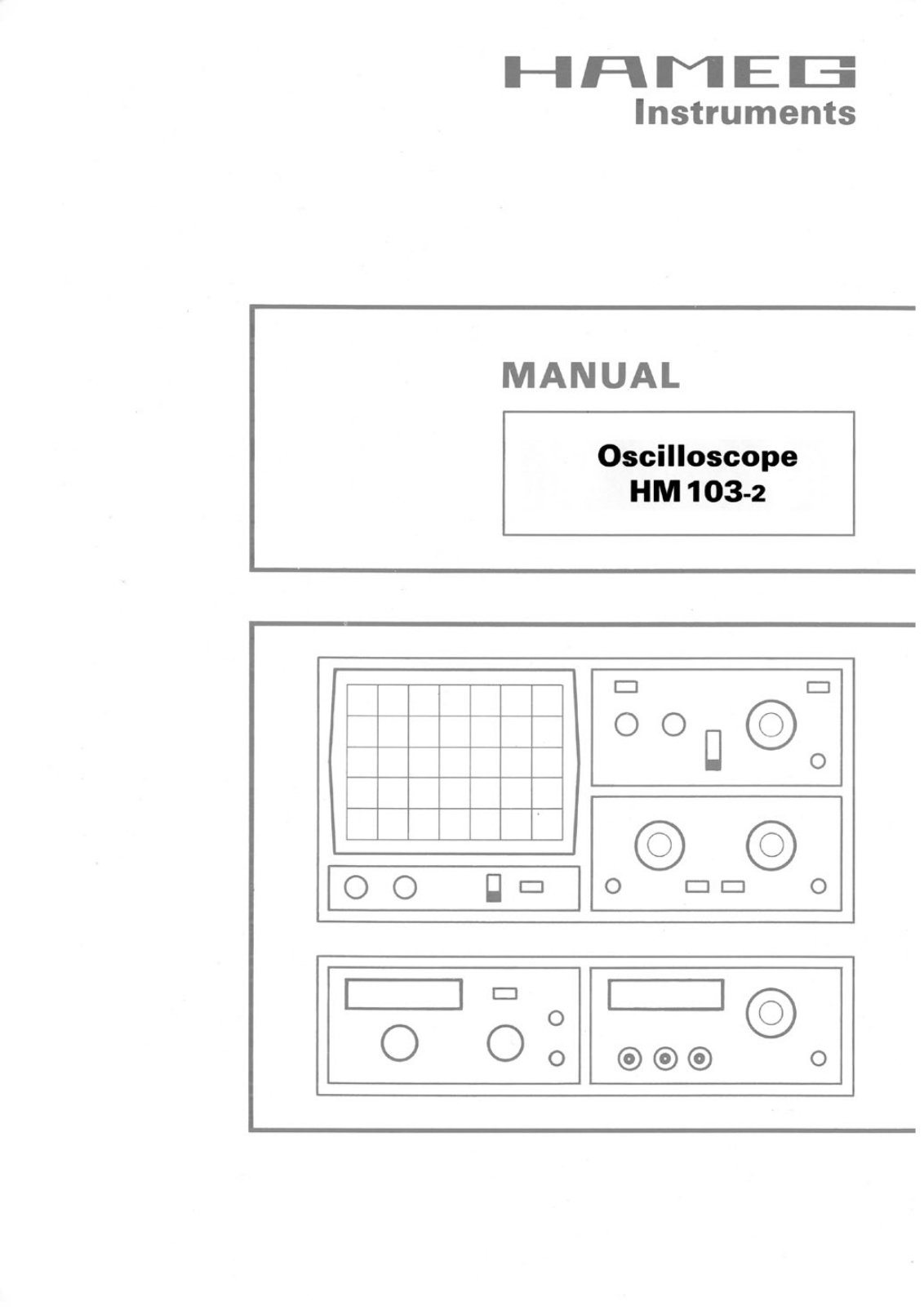 HAMEG HM103-2 User Manual