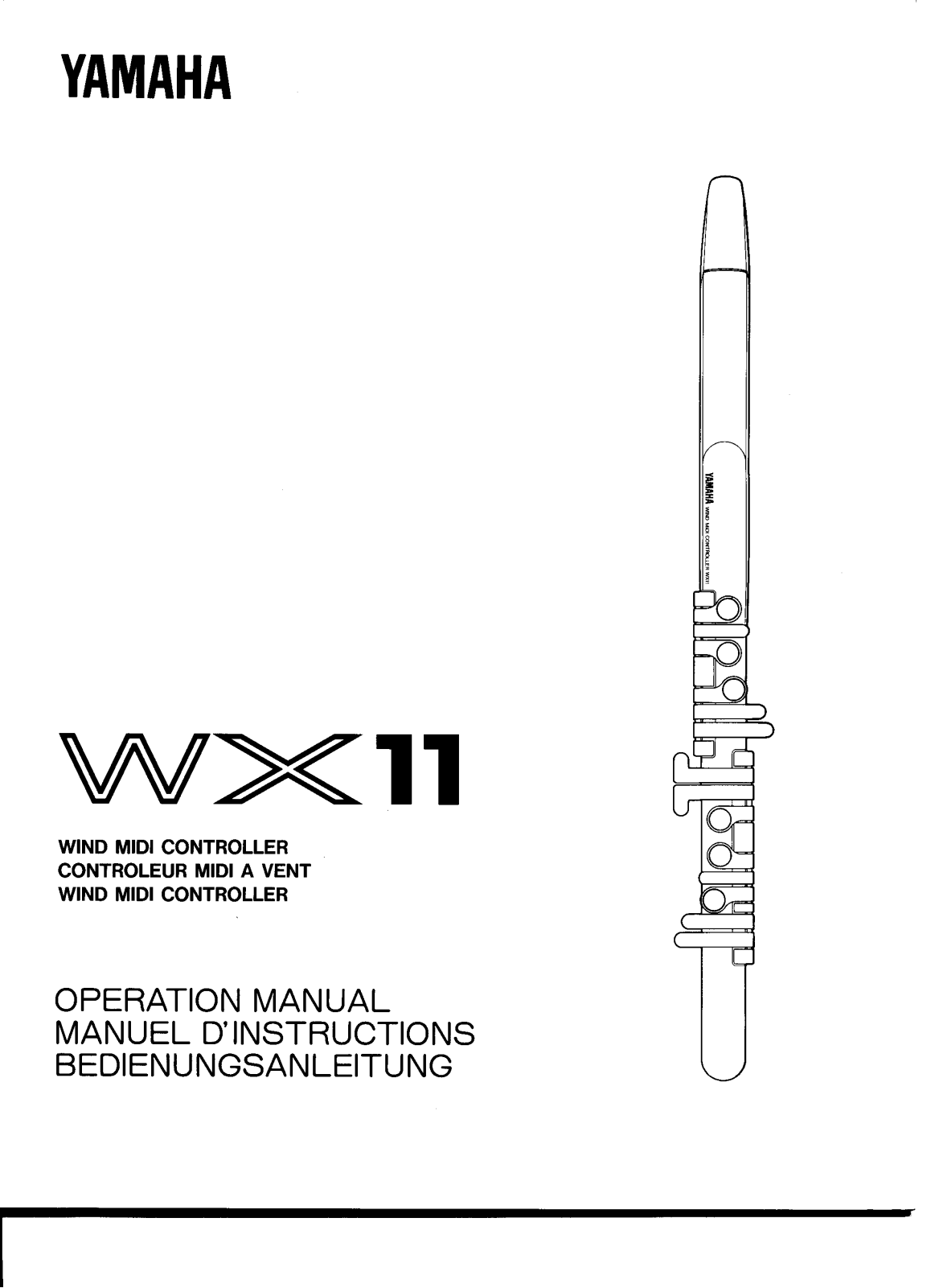 Yamaha WX11E User Manual