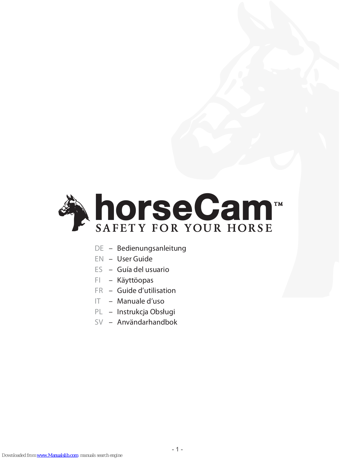 HORSECAM A300 User Manual - ManualMachine.com