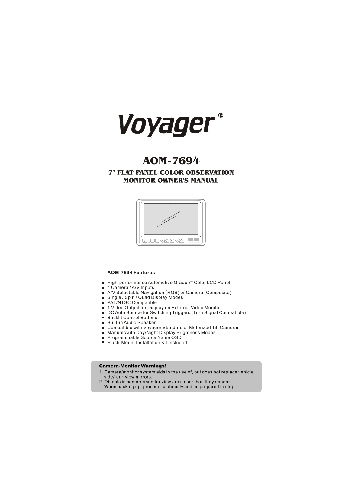 Voyager AOM-7694 User Manual