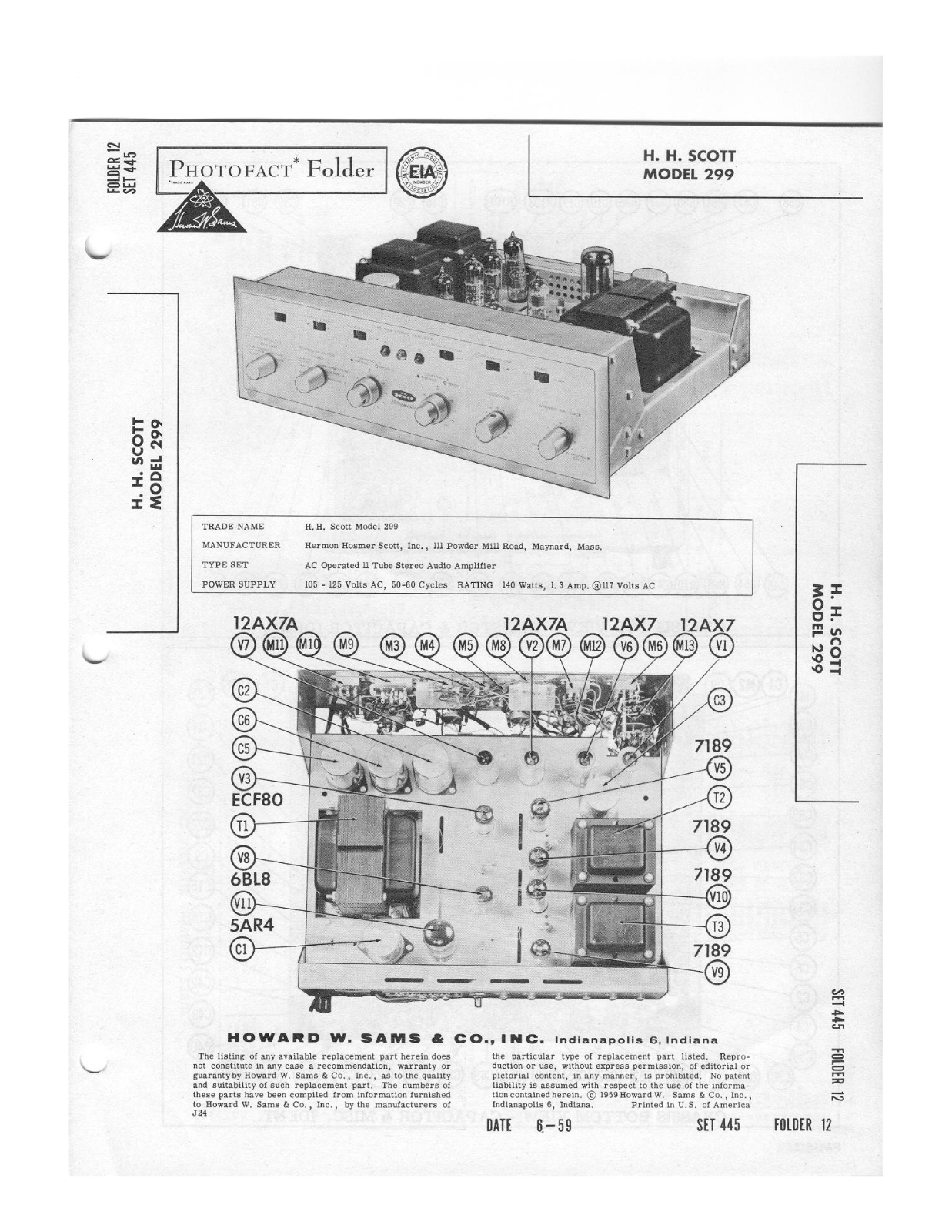 Howard 299 User Manual