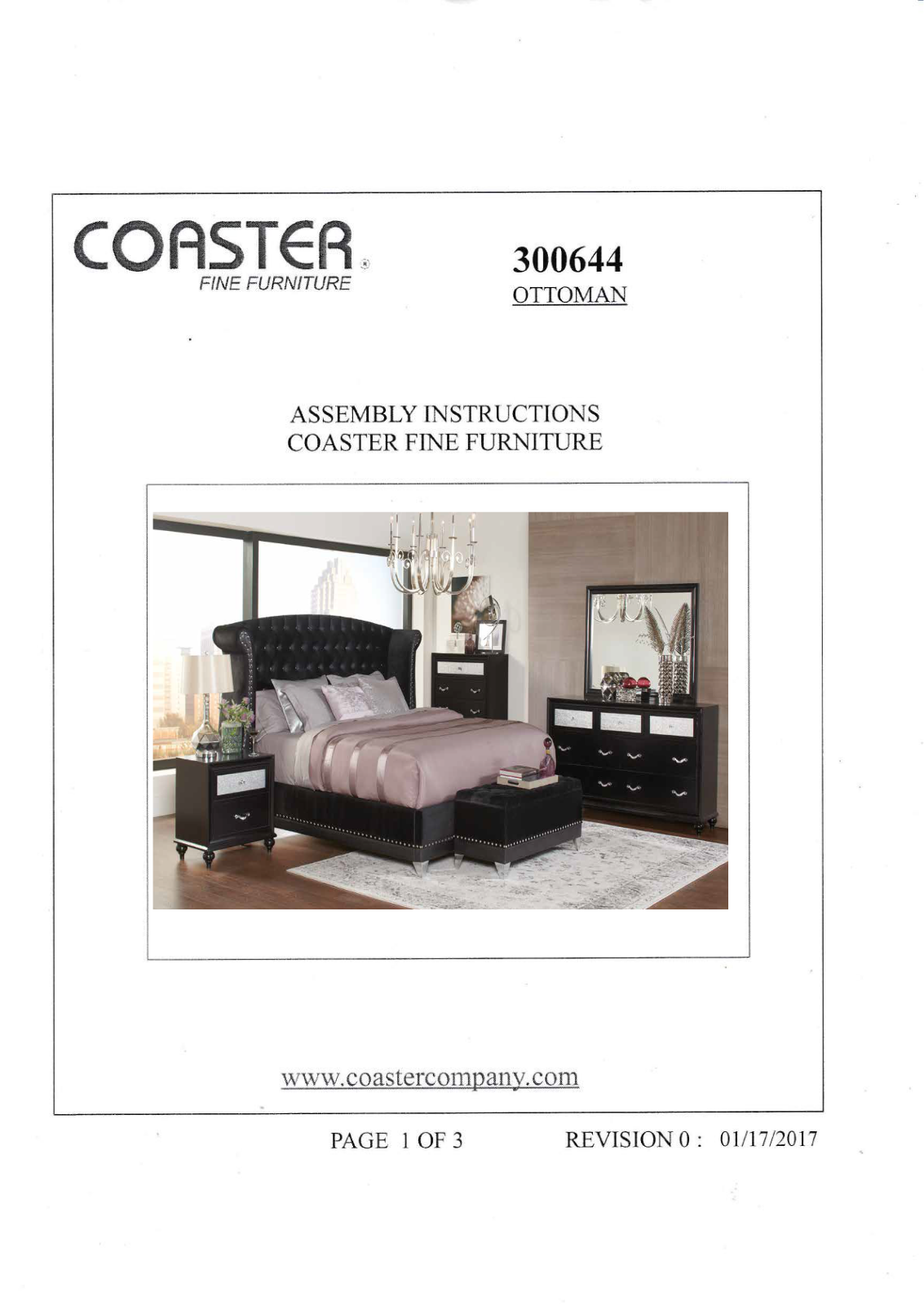 Coaster 300644 Assembly Guide - ManualMachine.com