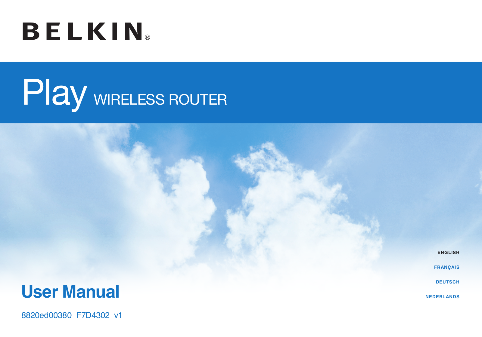 Belkin 8820ed00380 F7D4302 User Manual v1