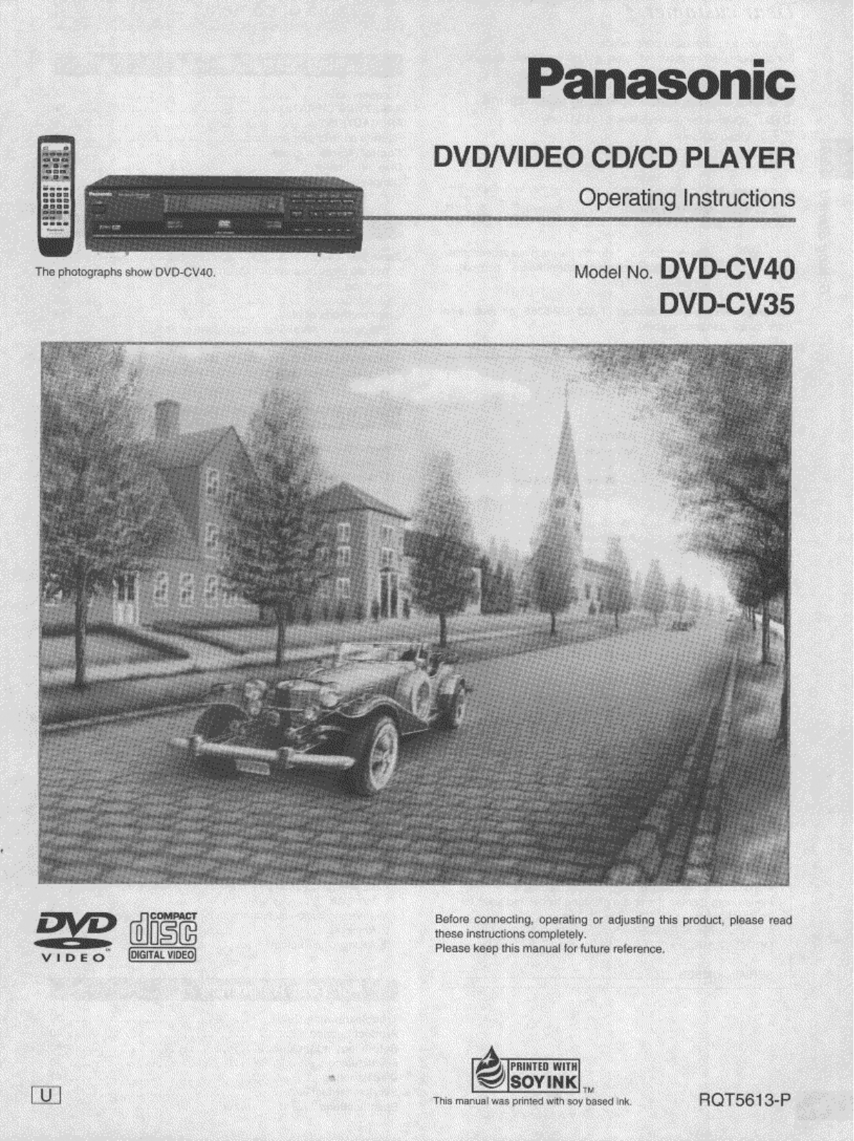 Panasonic DVDCV40 User Manual