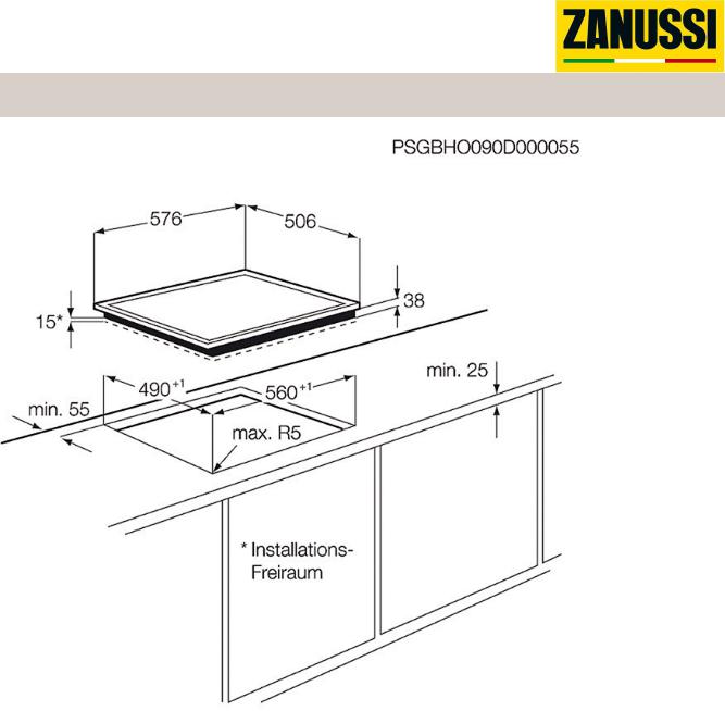 Zanussi ZEV6140XBA User Manual