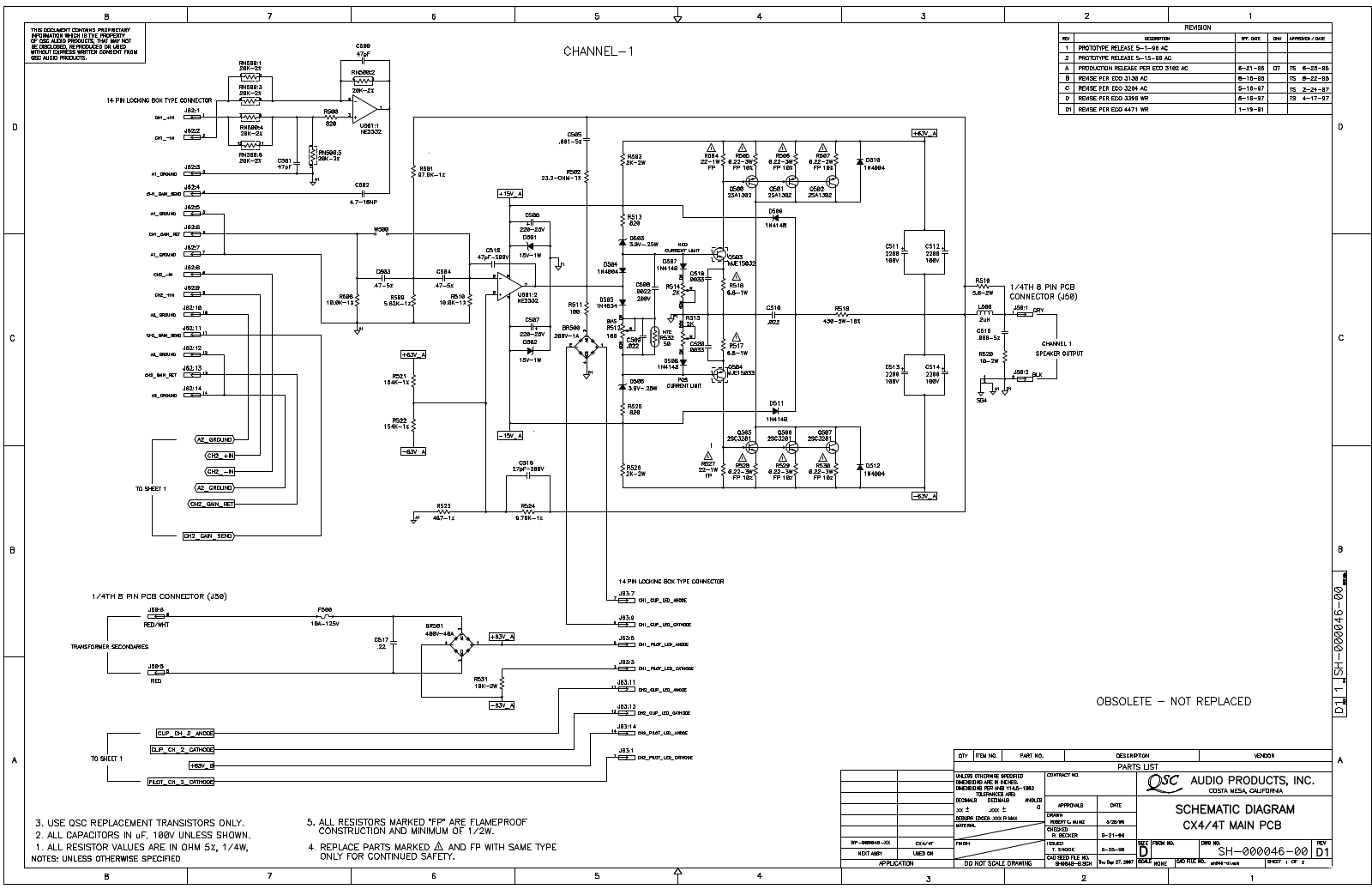 QSC cx4 schematic