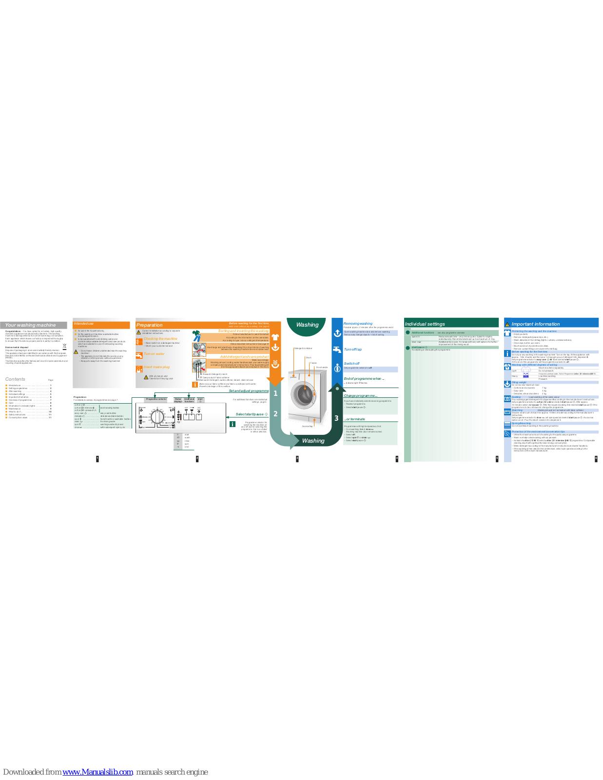 Siemens Washing Machine, WM08E060TH, WM08E060HK, WM07E060TH, WM07E060HK Operating Instructions Manual