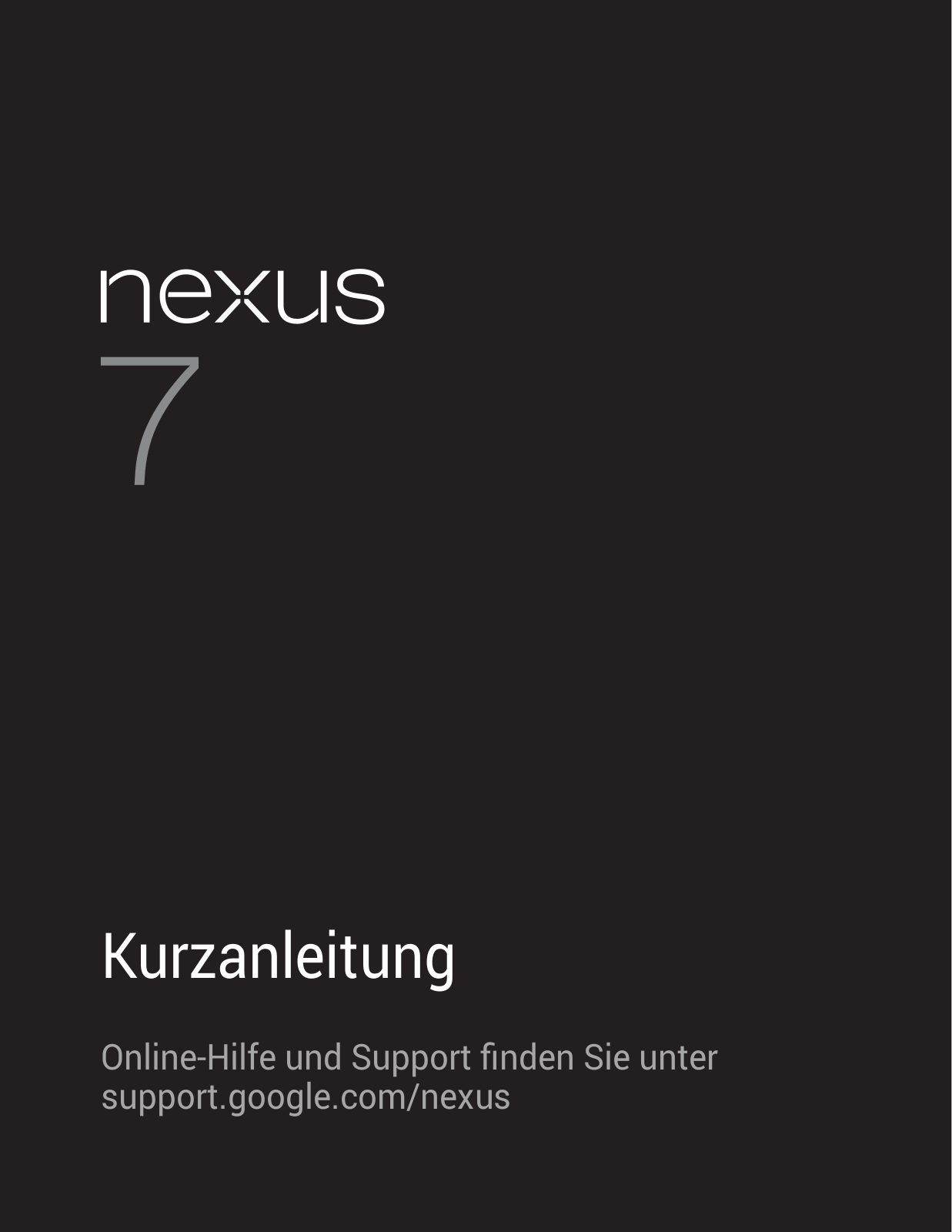 ASUS Nexus 7, V0618 User Manual