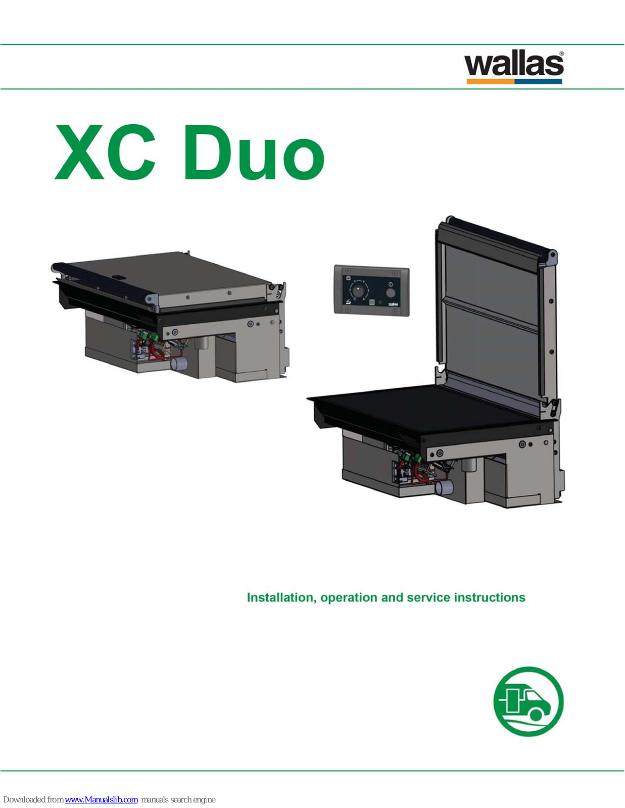 wallas XC Duo Installation, Operation And Service Instructions