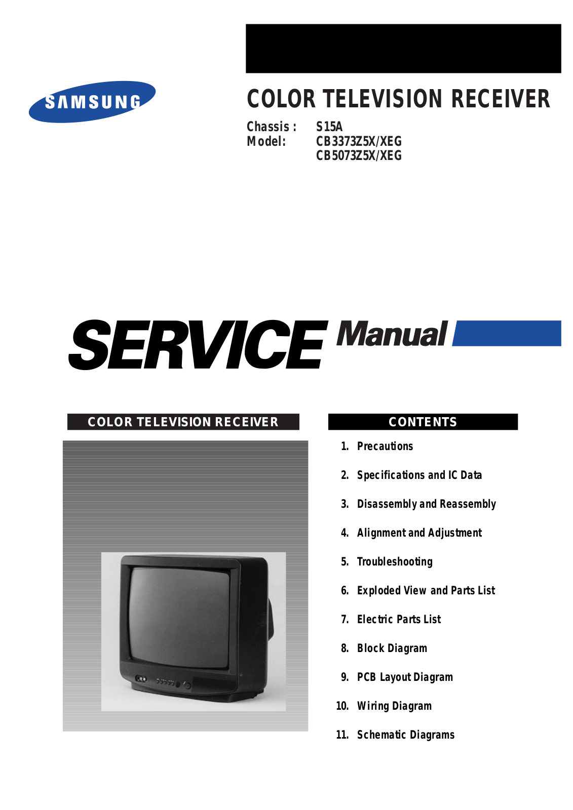 samsung CB3373Z5X-XEG, CB5073Z5X-XEG Service Manual