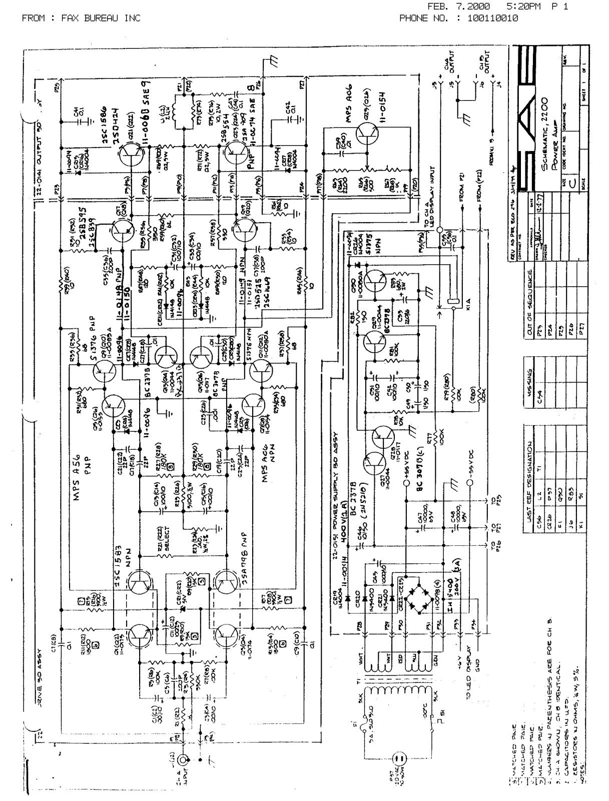 SAE 2200 1976 Schematic