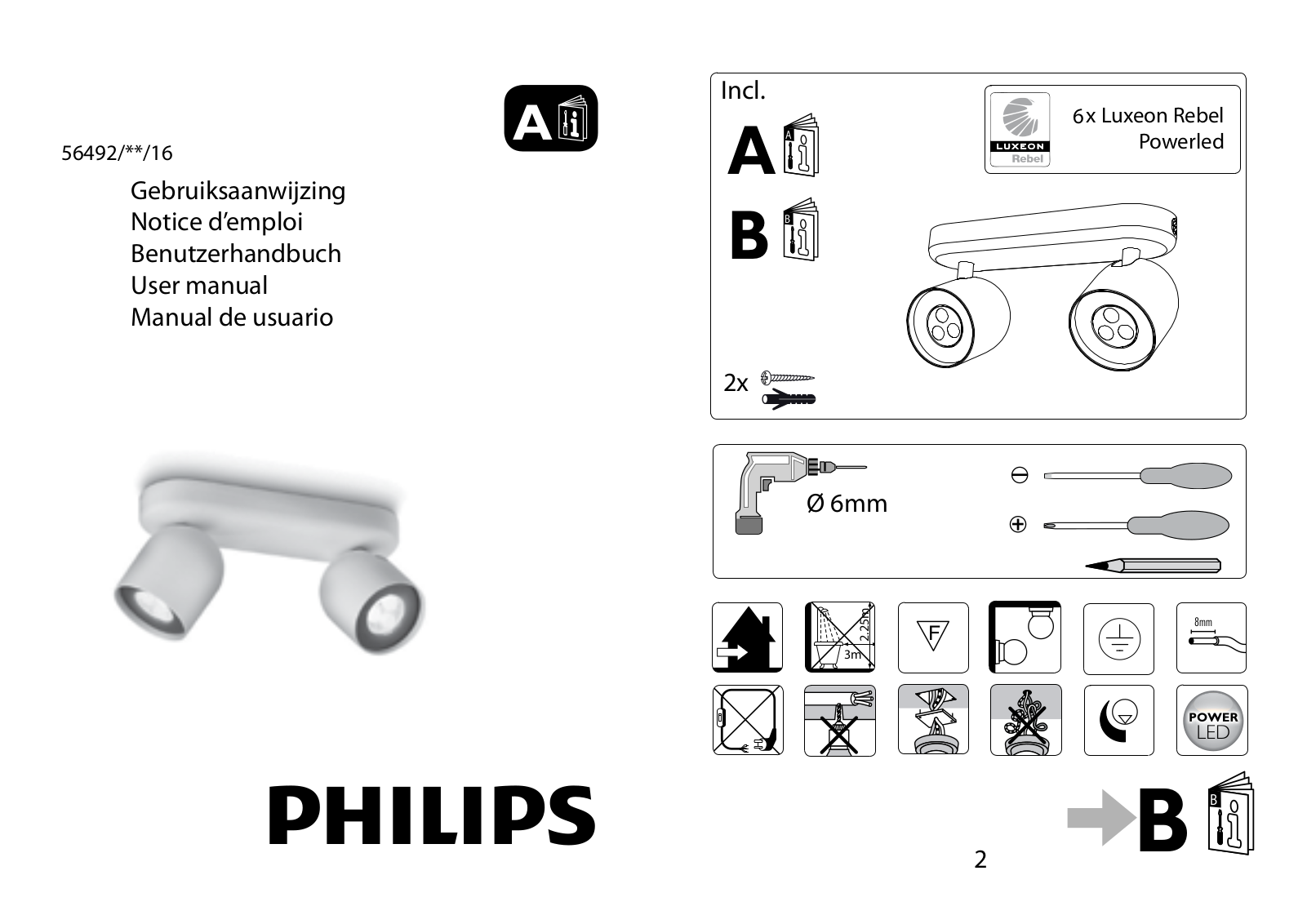 Philips 56492-31-16, 56492-48-16 User Manual
