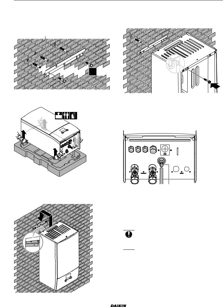 Daikin ETBH16DF6V, ETBH16DF9W, ETBX16DF6V, ETBX16DF9W Installation manuals