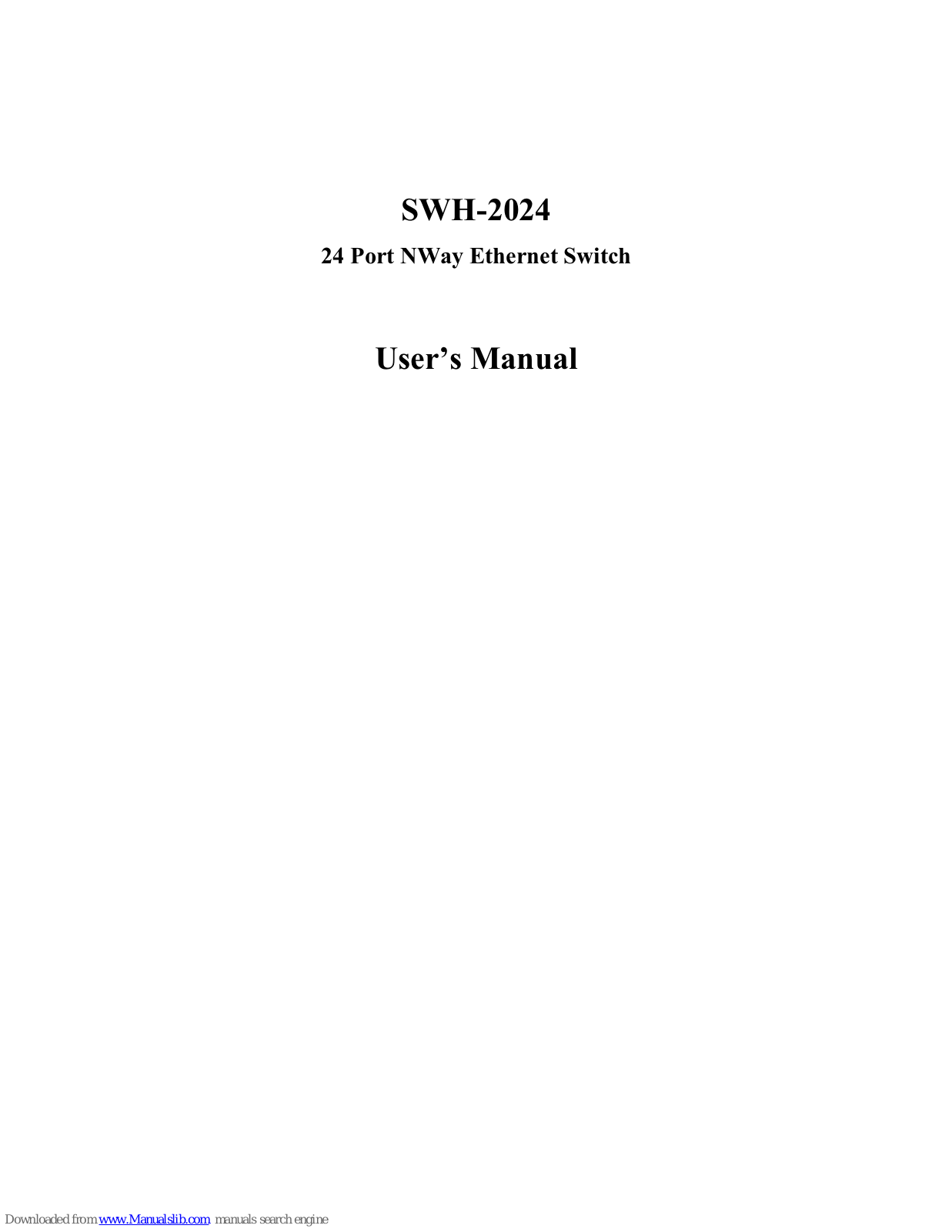 Orienta Data SWH-2024 User Manual - ManualMachine.com