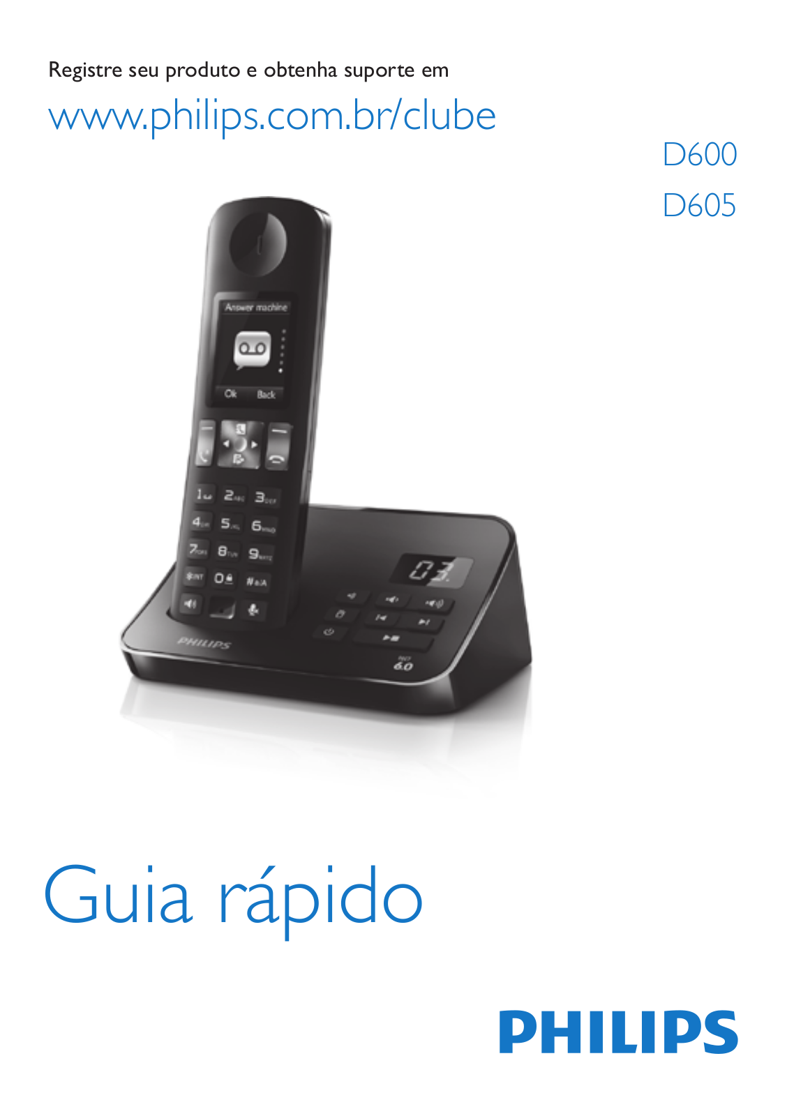 Philips D6051B/BR quick user guide