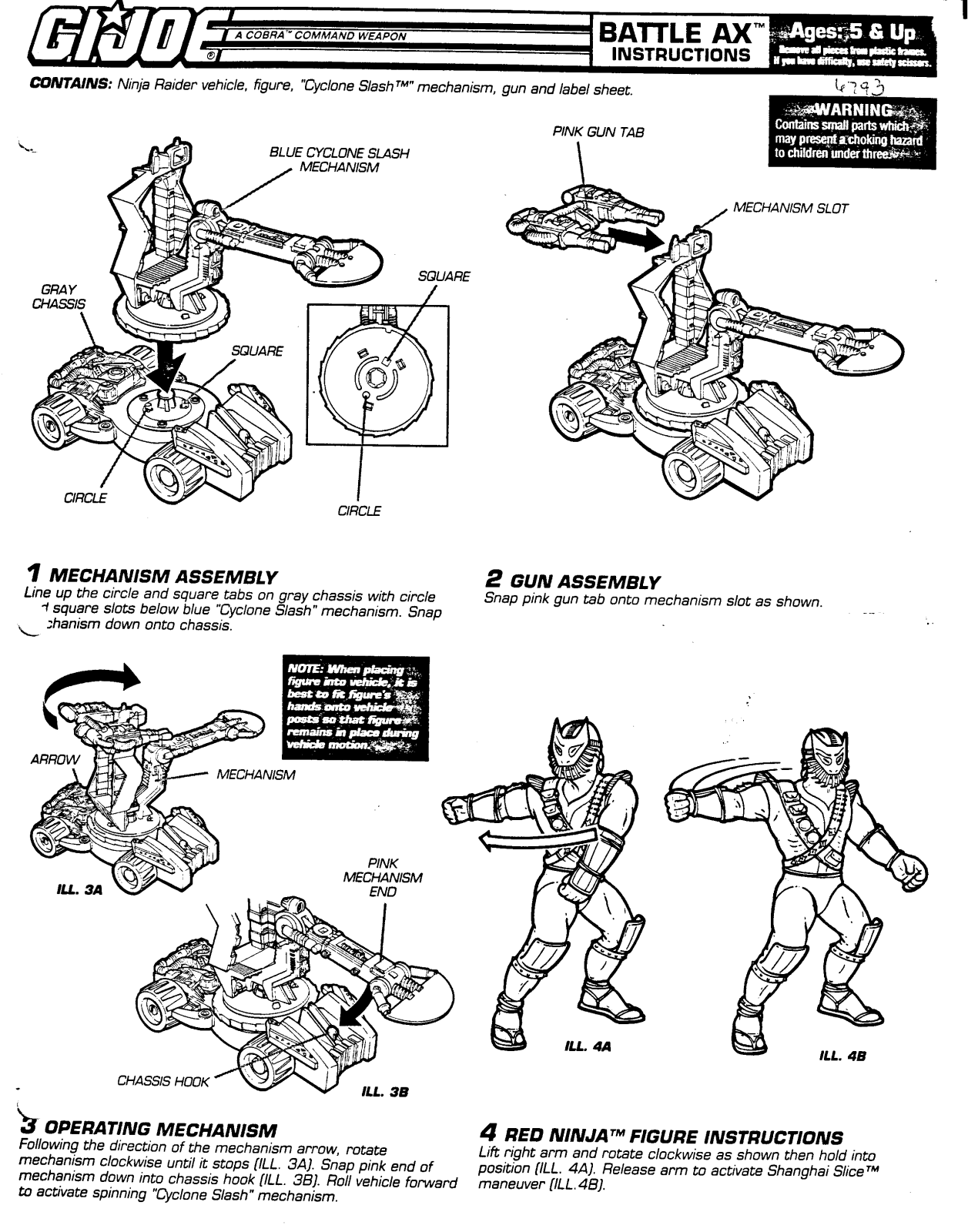 HASBRO GIJoe BattleAx User Manual