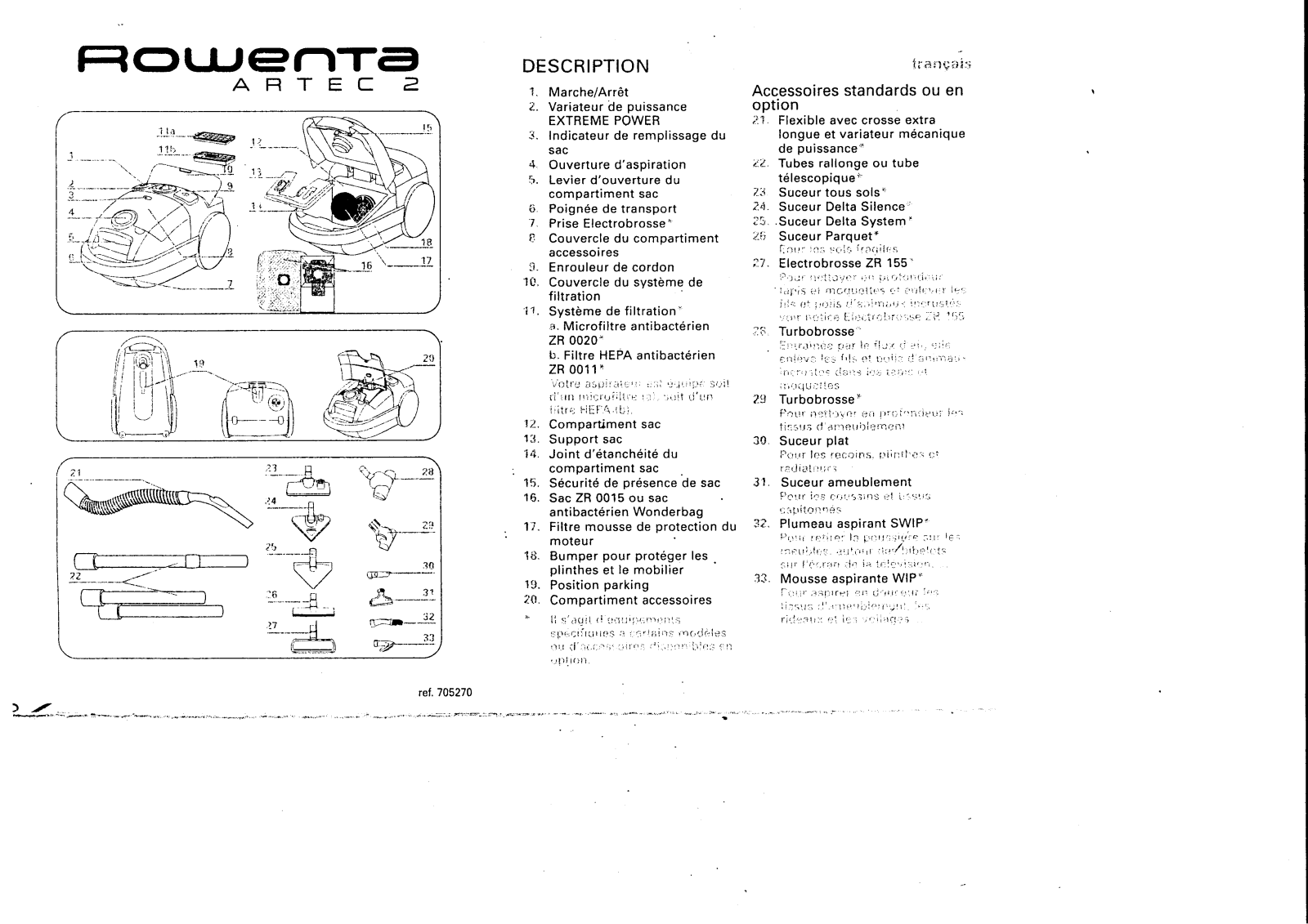 ROWENTA ARTEC 2 User Manual