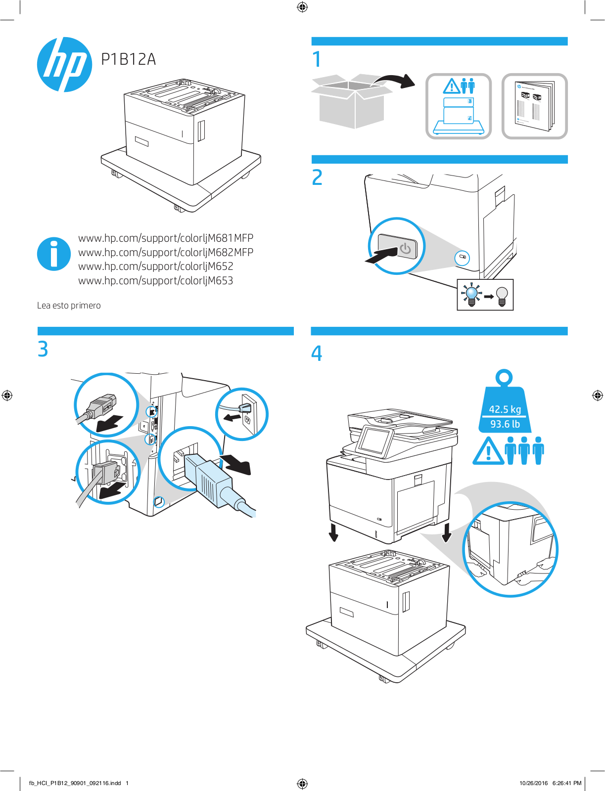 HP COLOR LASERJET MANAGED FLOW MFP E67560Z User Manual