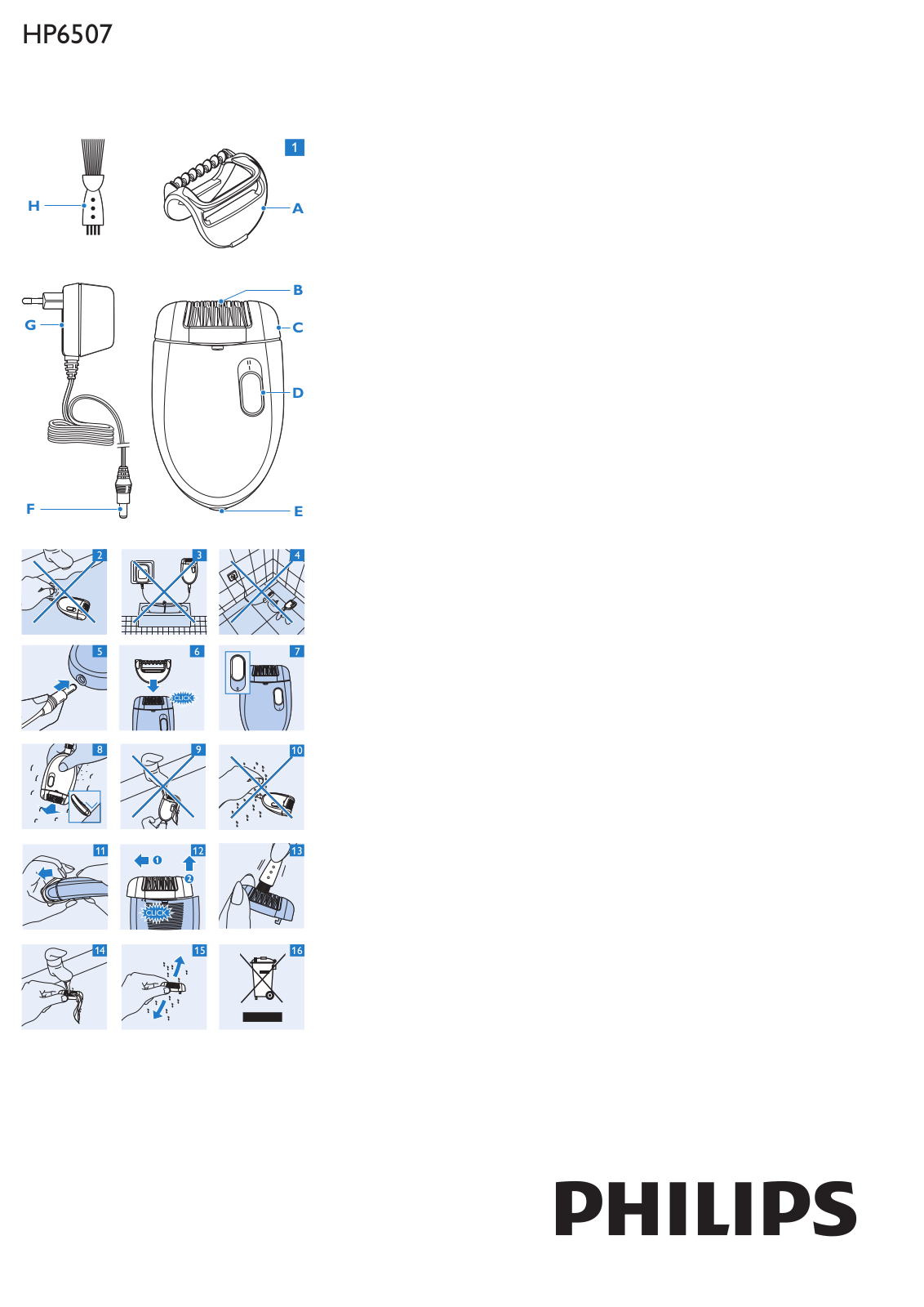 Philips HP6507 User Manual