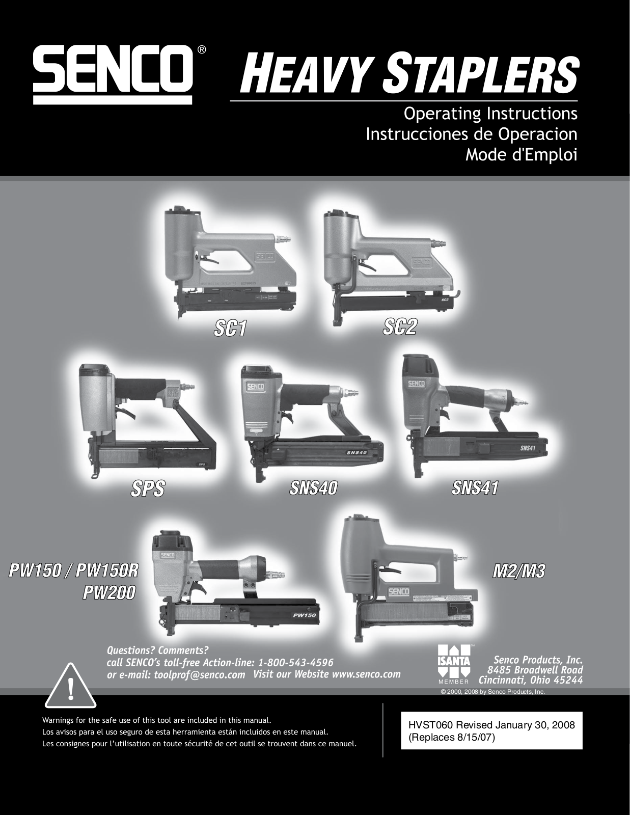 Senco HVST060 User Manual