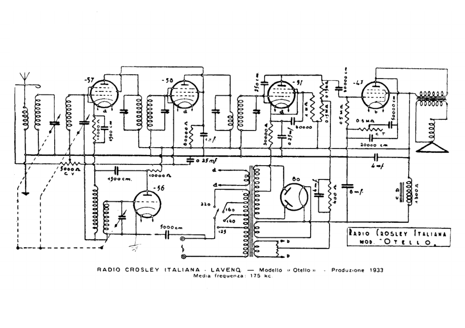 Siare Crosley otello 2 schematic