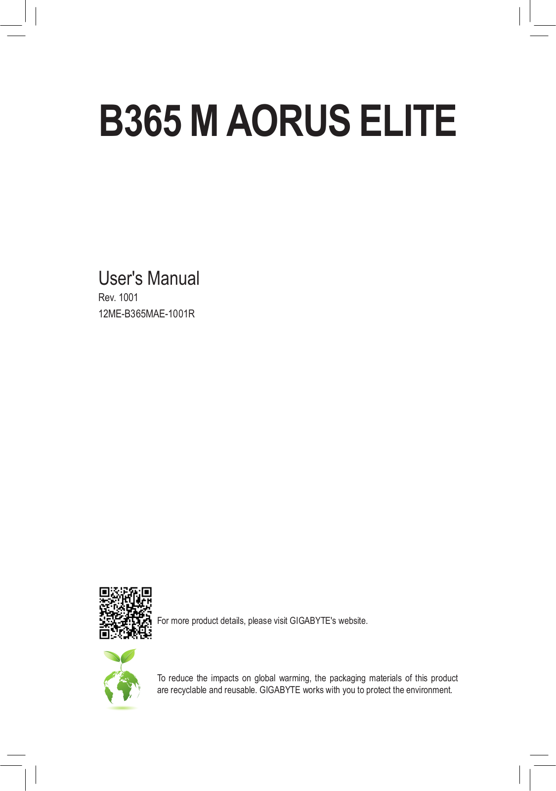 Gigabyte B365 M Aorus elite operation manual