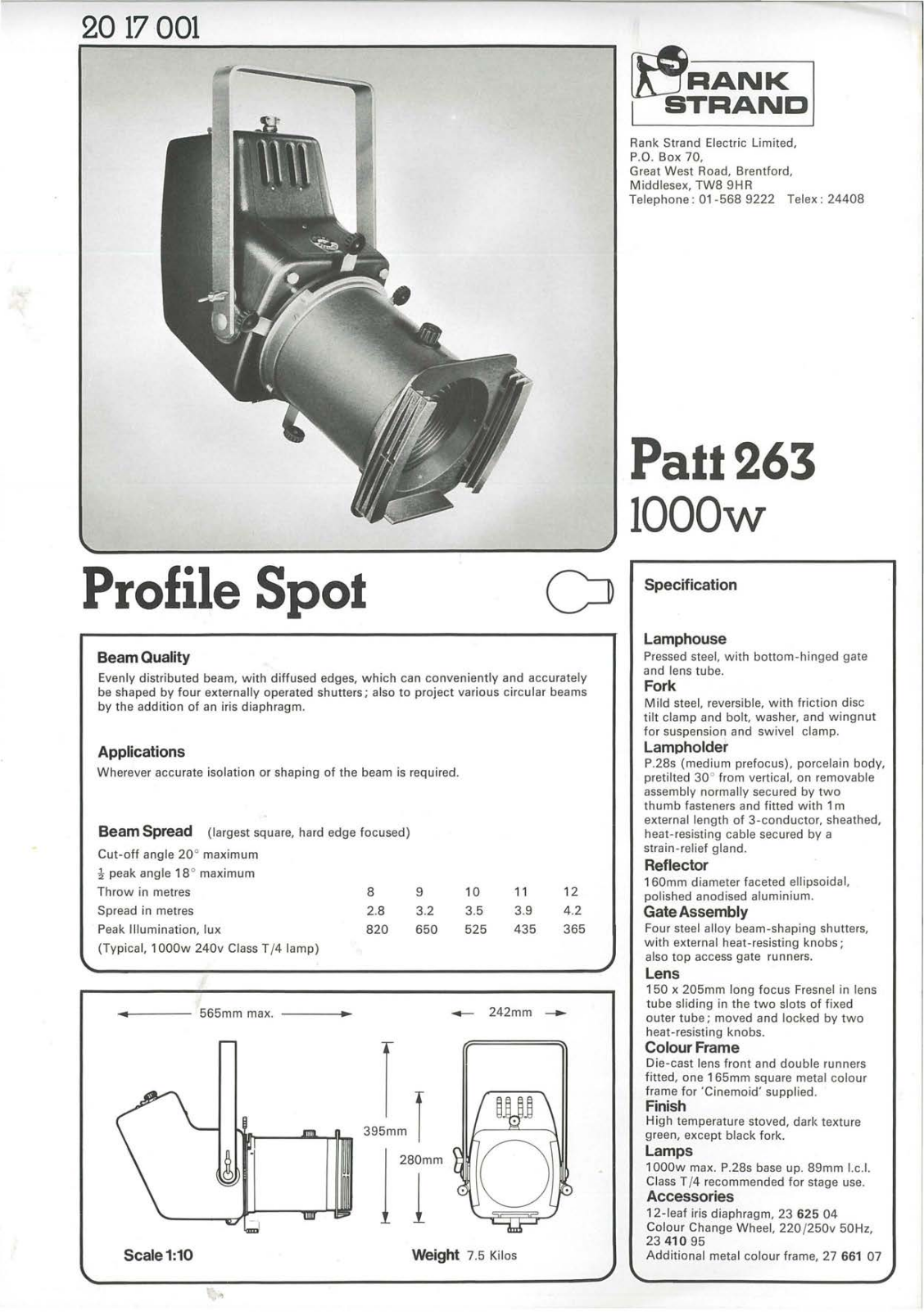 Strand Patt.263 Datasheet - ManualMachine.com